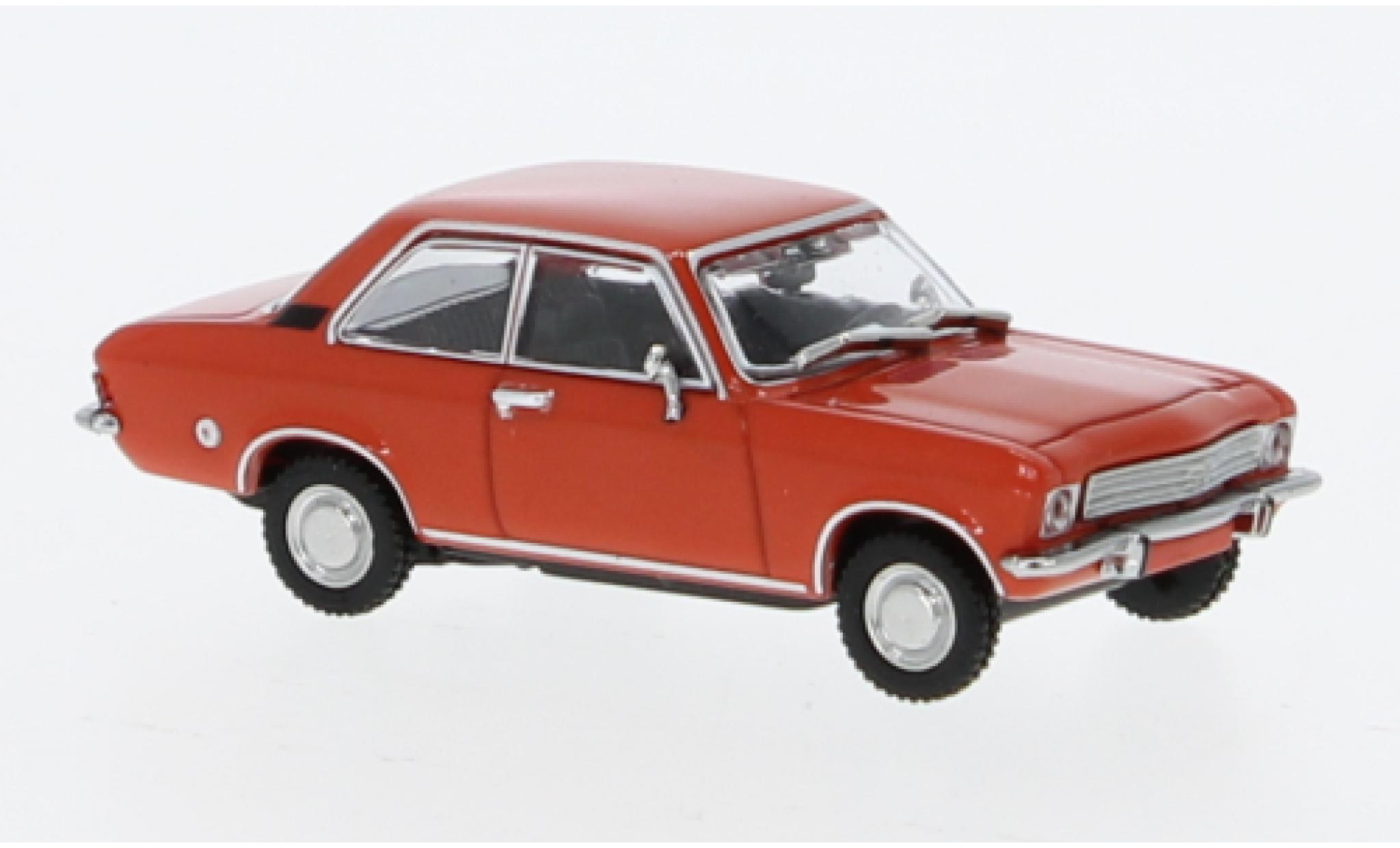 Opel Ascona 1/87 Minichamps A rosso clair 1970 modellino in miniatura