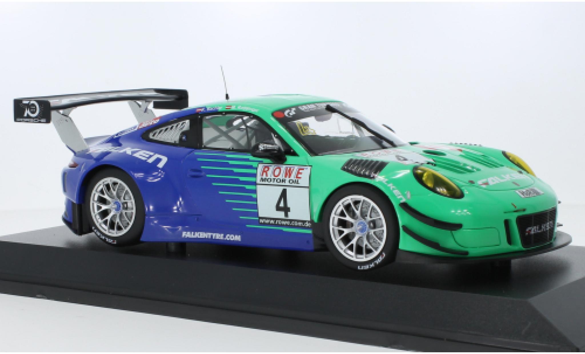 Porsche 991 GT3 R 1/18 Minichamps 911  No.4 Falken Motorsports Falken VLN Nuerburgring 2018 modellino in miniatura