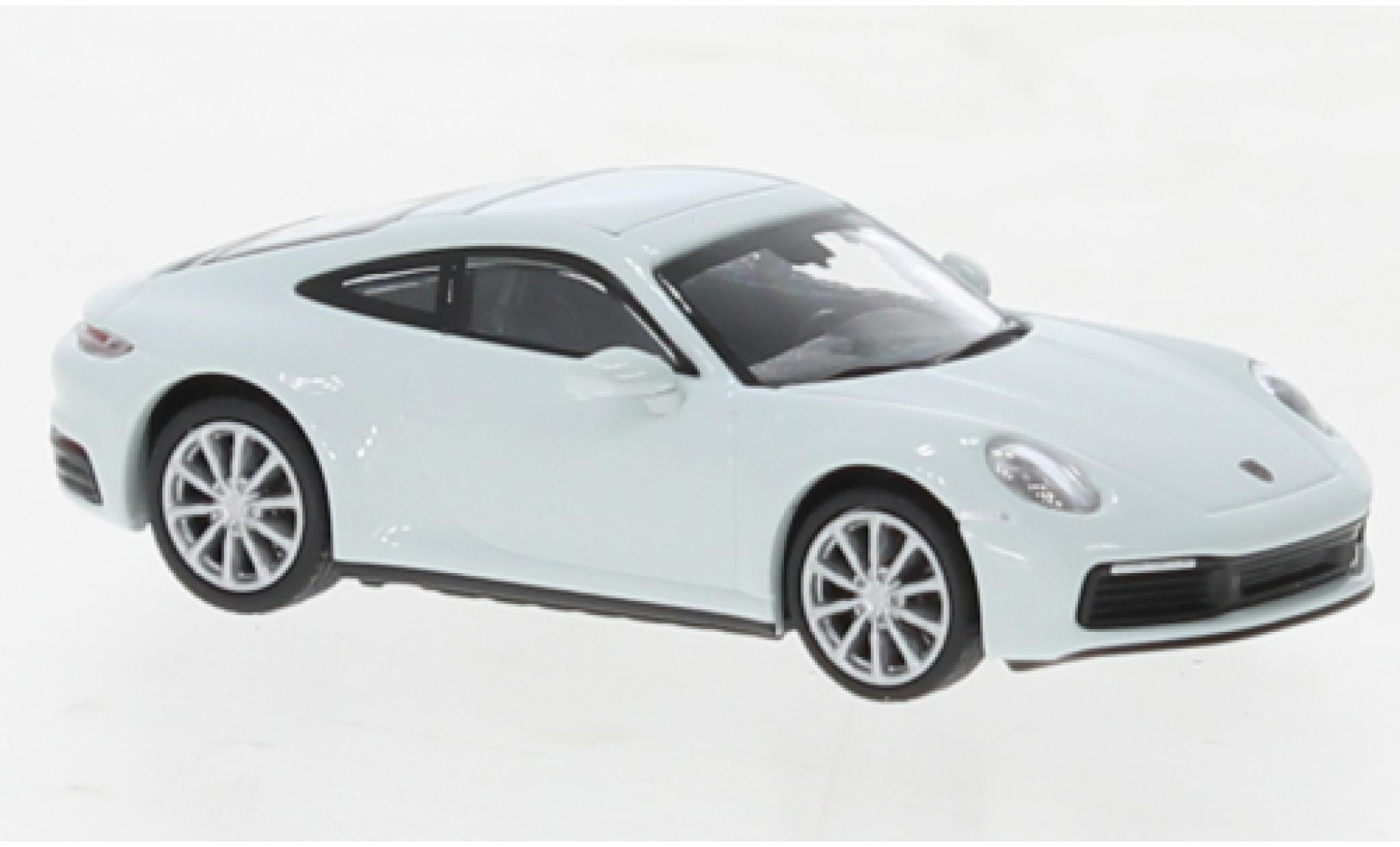 Porsche 992 4S 1/87 Minichamps 911  Carrera bianco 2019 modellino in miniatura