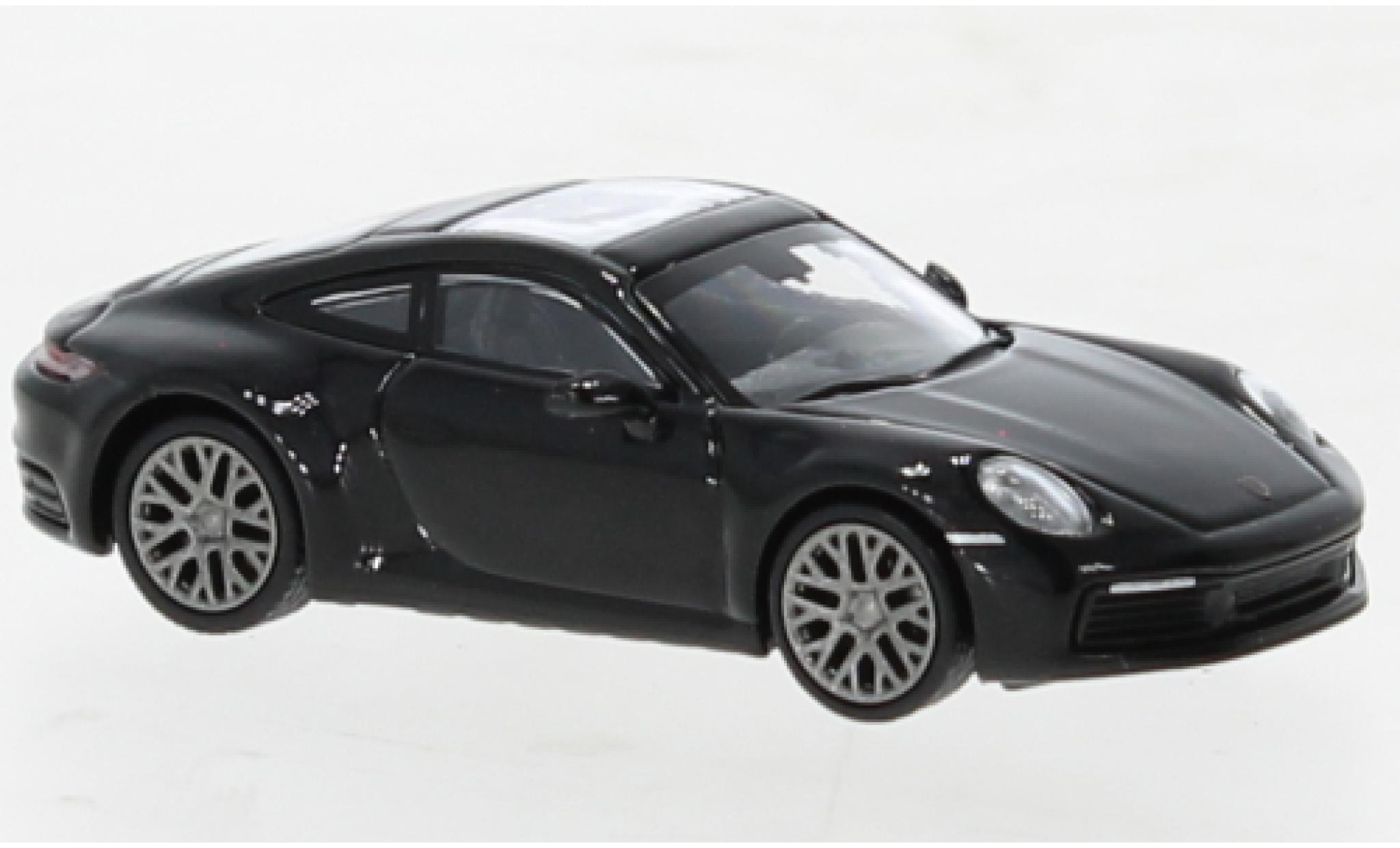 Porsche 992 4S 1/87 Minichamps 911  Carrera nero 2019 modellino in miniatura