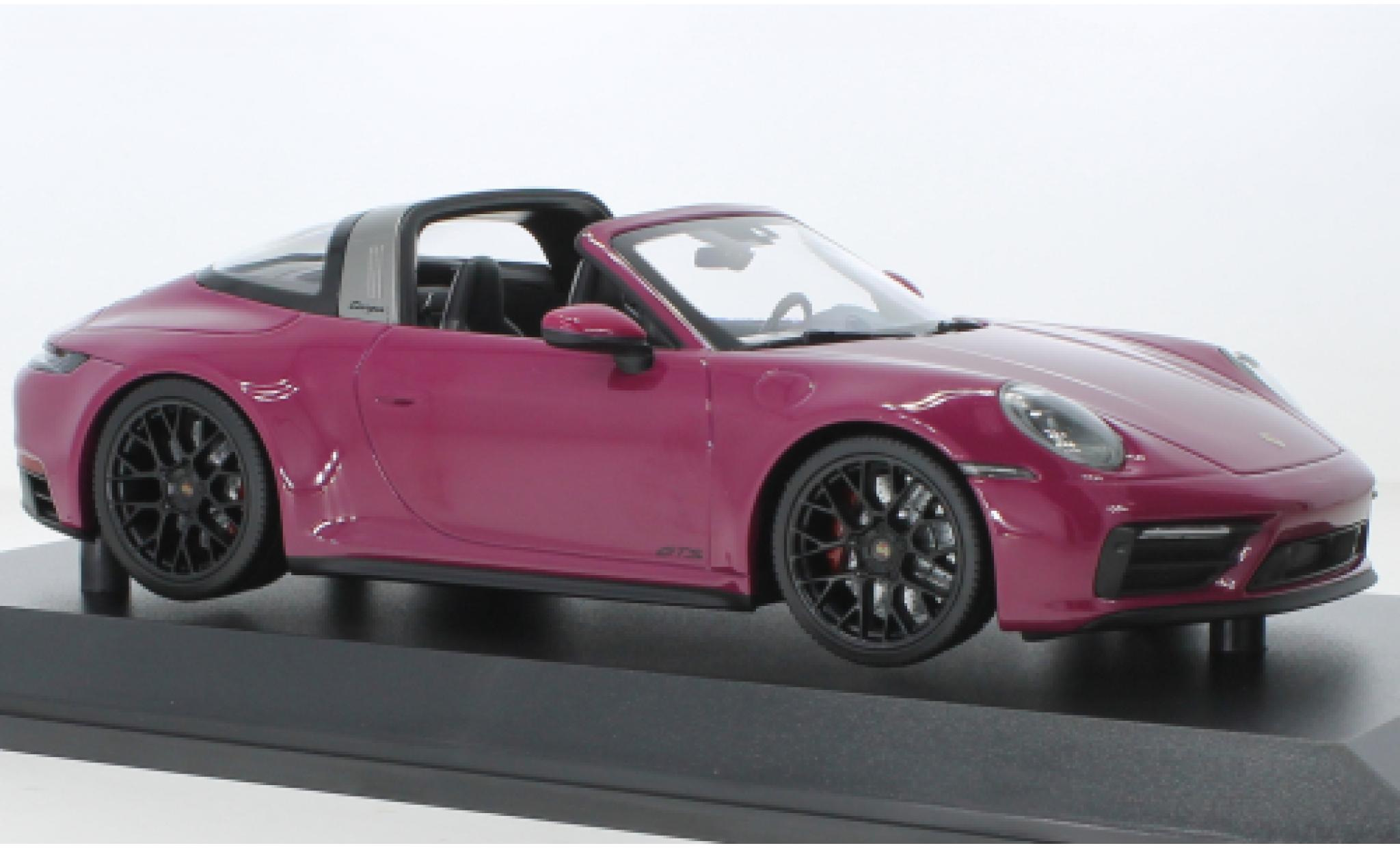 Porsche 992 Targa 1/18 Minichamps 911  4 GTS lila 2021 modellino in miniatura