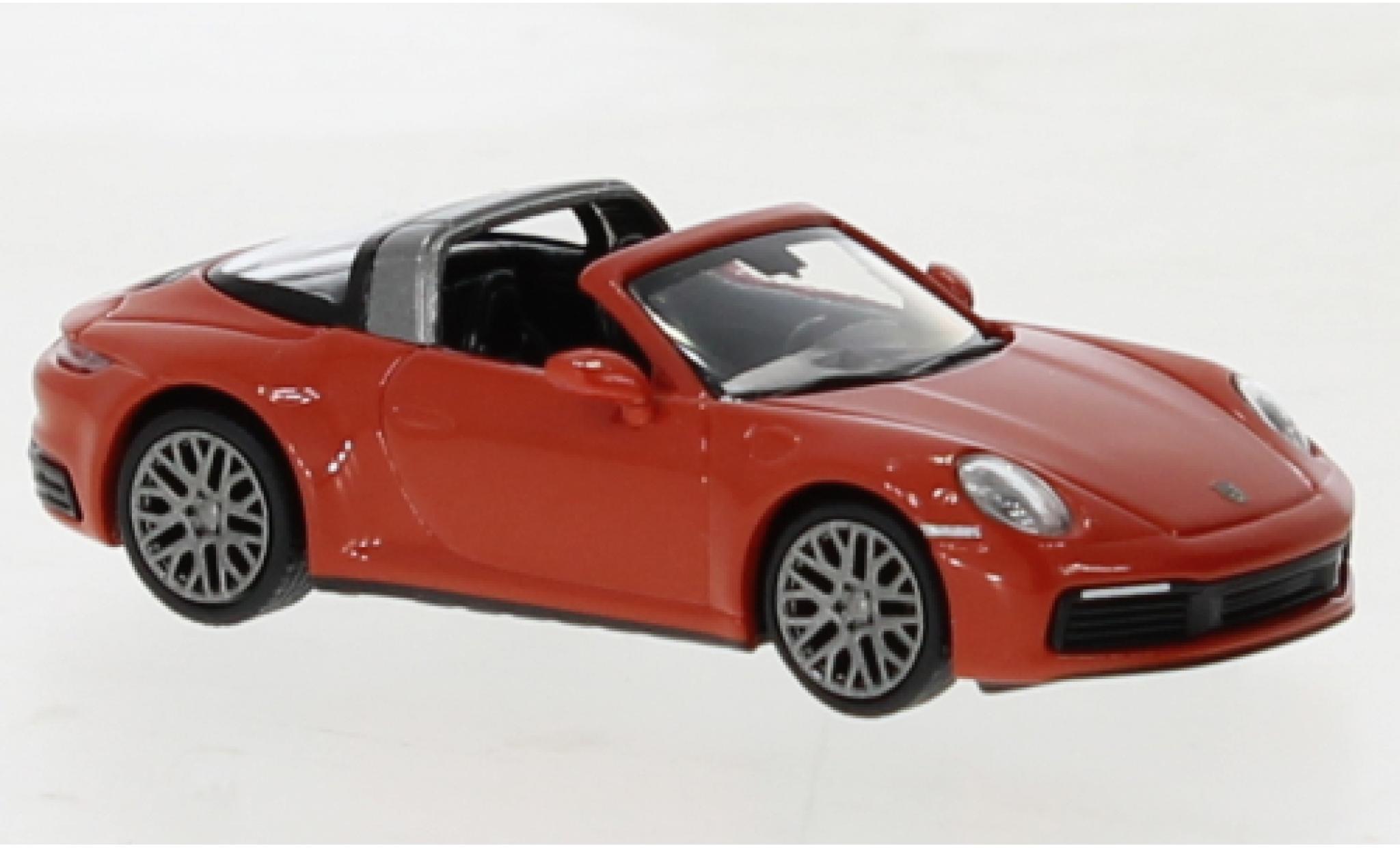 Porsche 992 Targa 1/87 Minichamps 911  4 orange 2020 modellino in miniatura