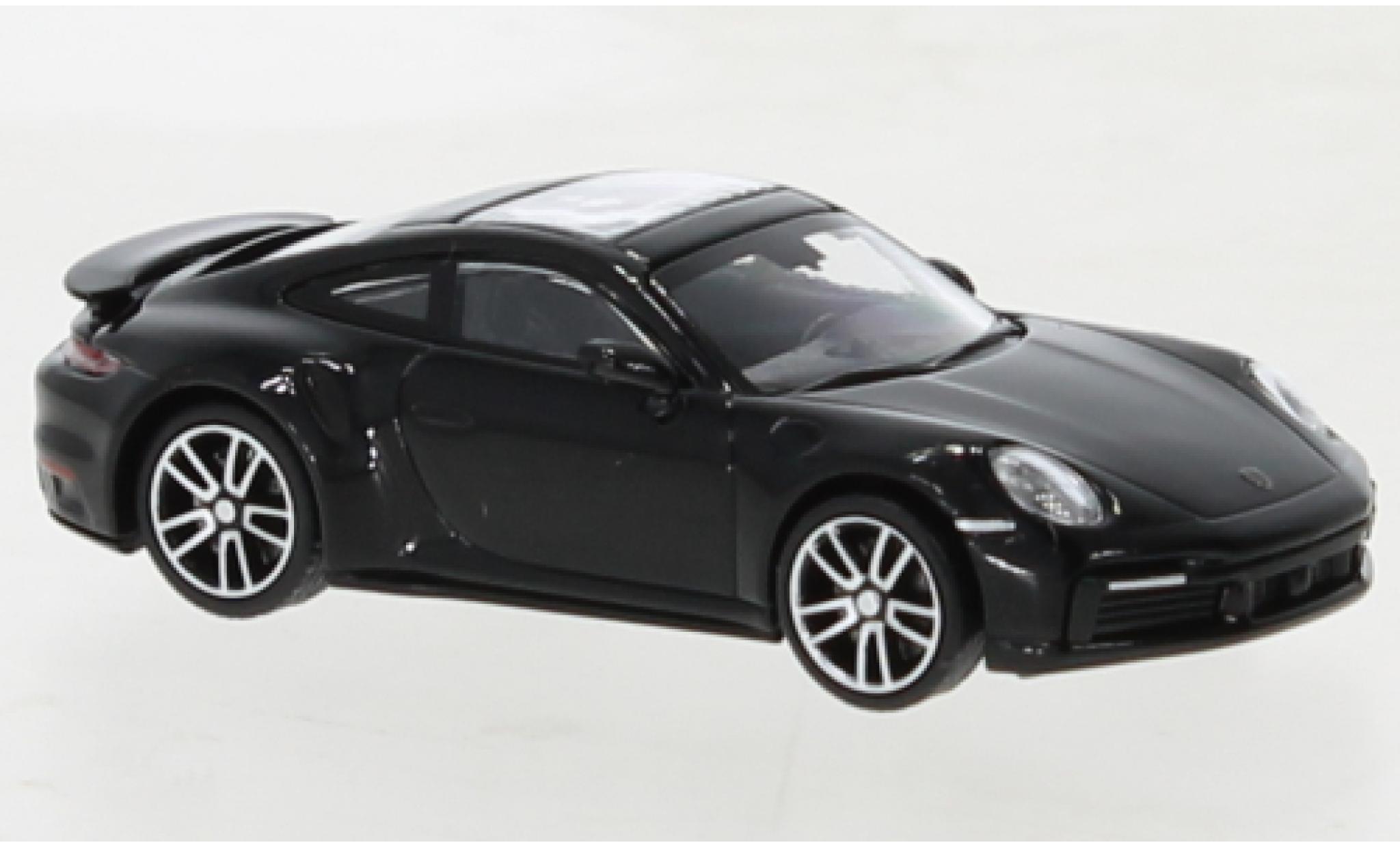 Porsche 992 Turbo s 1/87 Minichamps 911  Turbo S nero 2020 modellino in miniatura