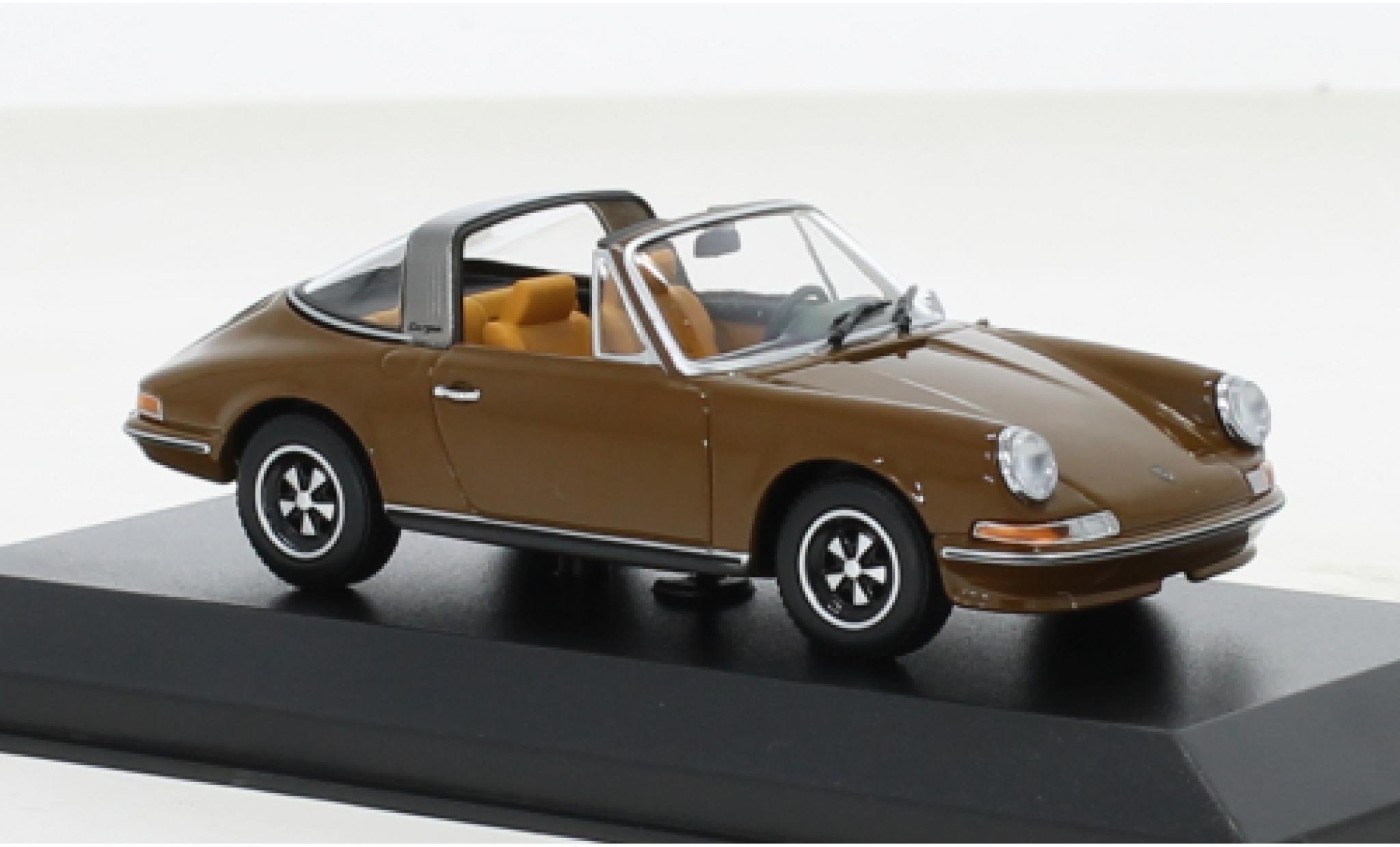 Porsche 911 1/43 Minichamps Targa S marroneee 1972 modellino in miniatura