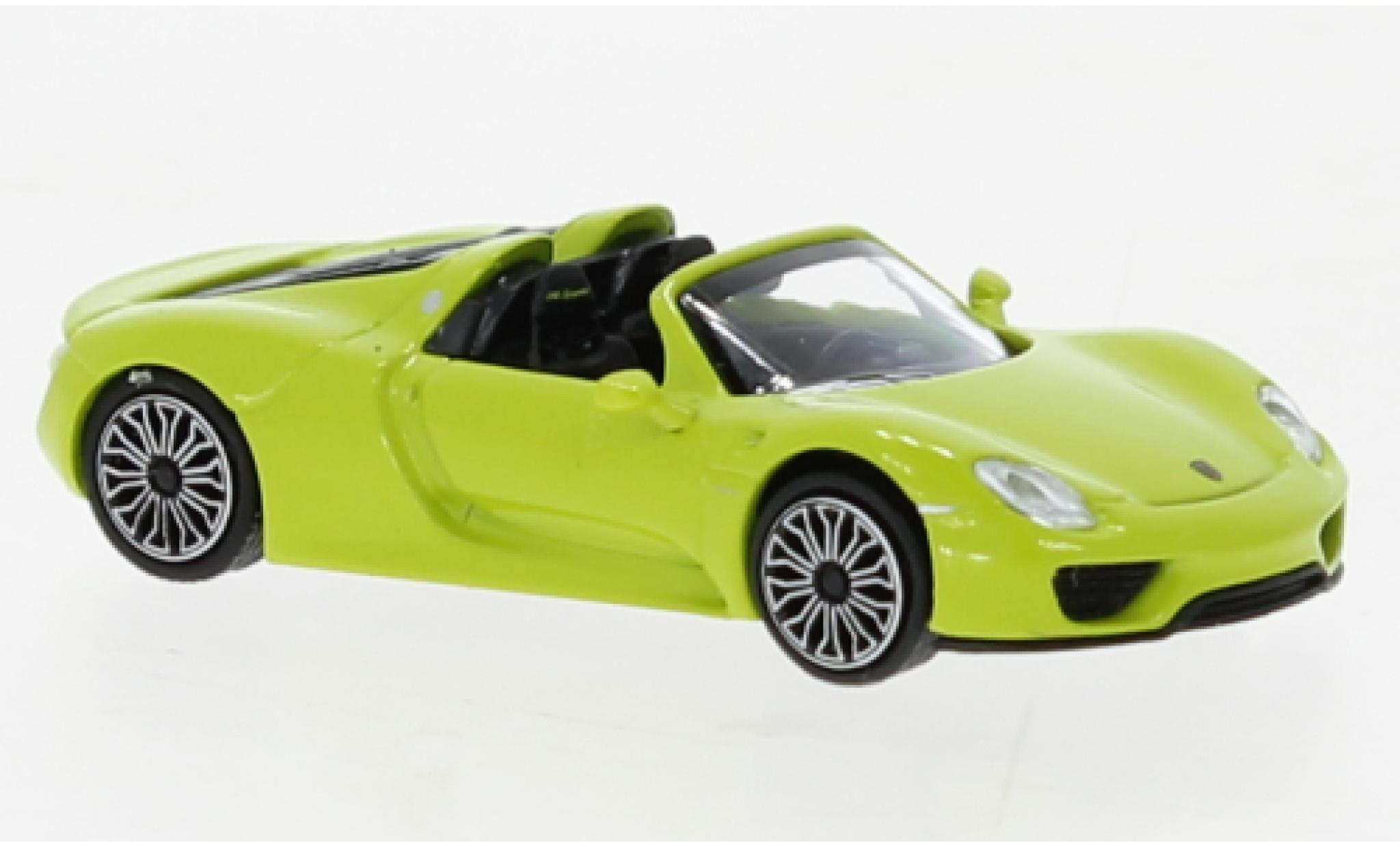 Porsche 918 1/87 Minichamps Spyder verde 2013 modellino in miniatura