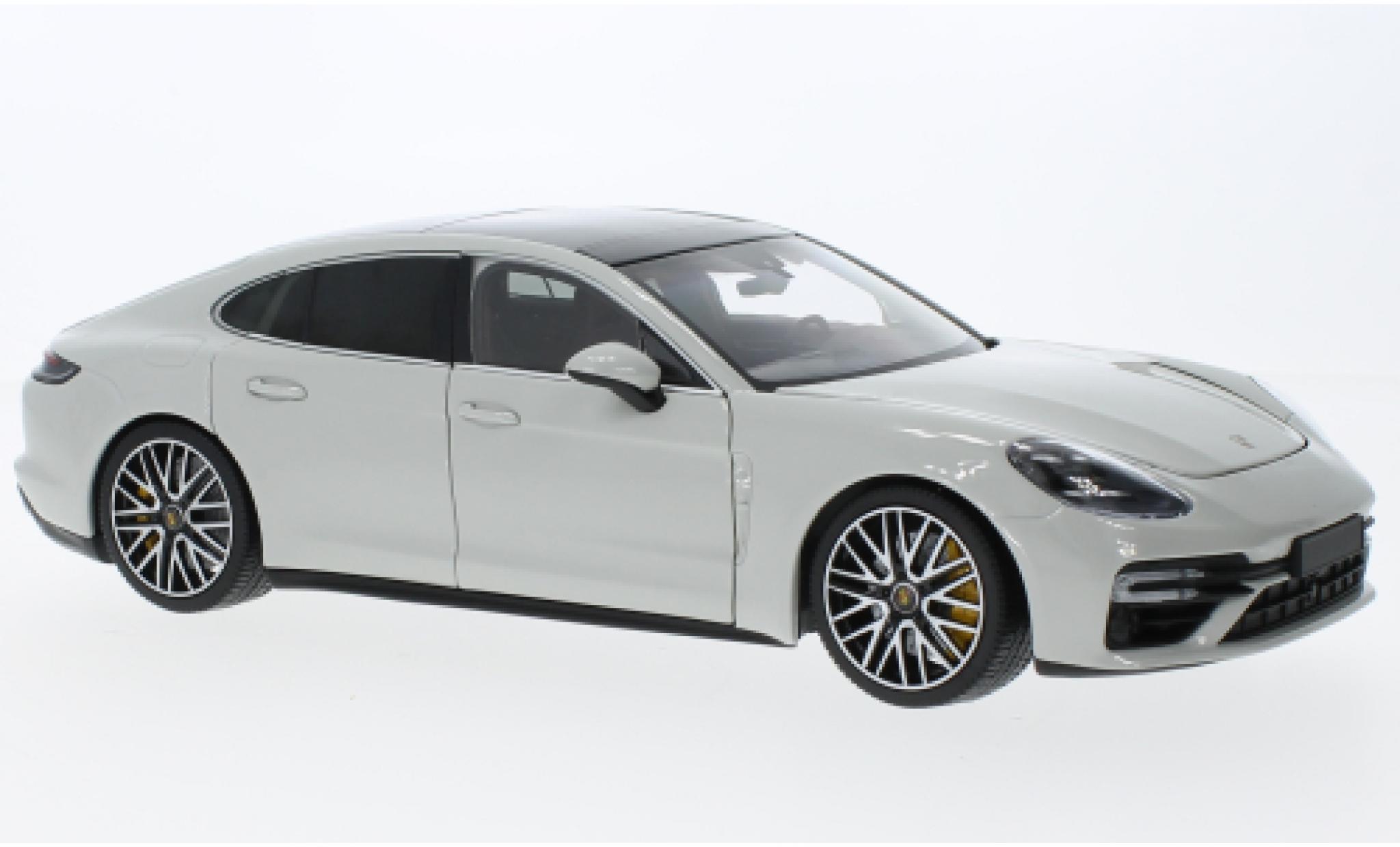 Porsche Panamera Turbo S 1/18 Minichamps grigio clair 2020 modellino in miniatura