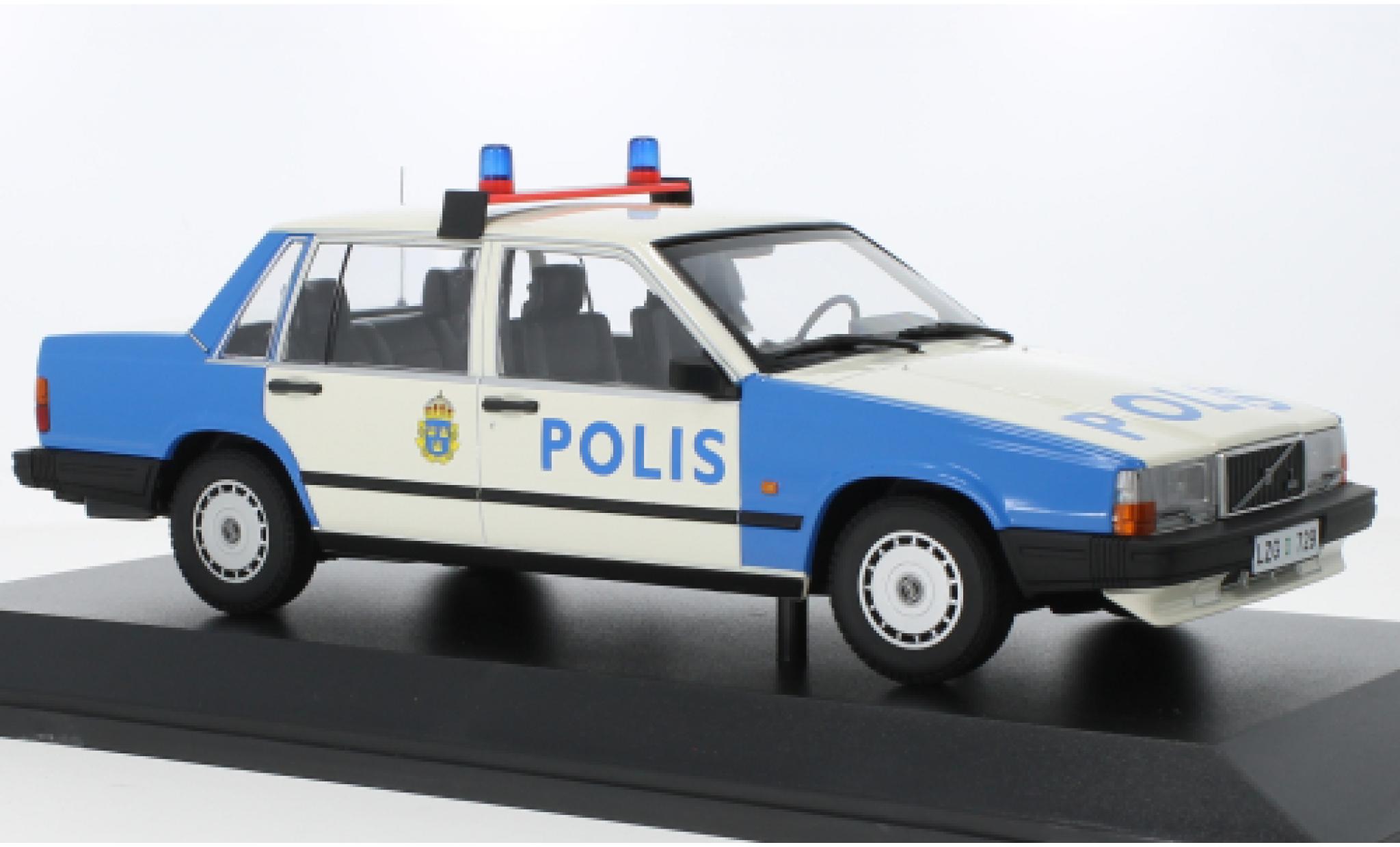 Volvo 740 1/18 Minichamps GL Polis (SE) 1986 modellino in miniatura
