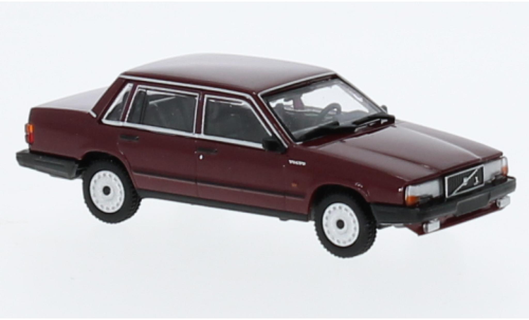 Volvo 740 1/87 Minichamps GL rosso foncé 1986 modellino in miniatura