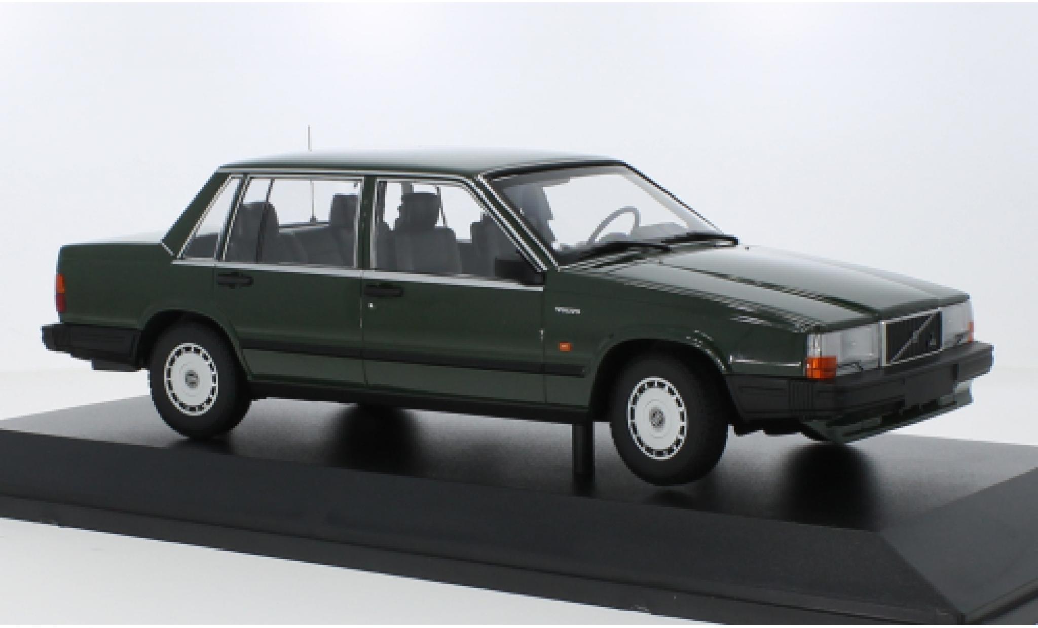 Volvo 740 1/87 Minichamps GL verde foncé 1986 modellino in miniatura