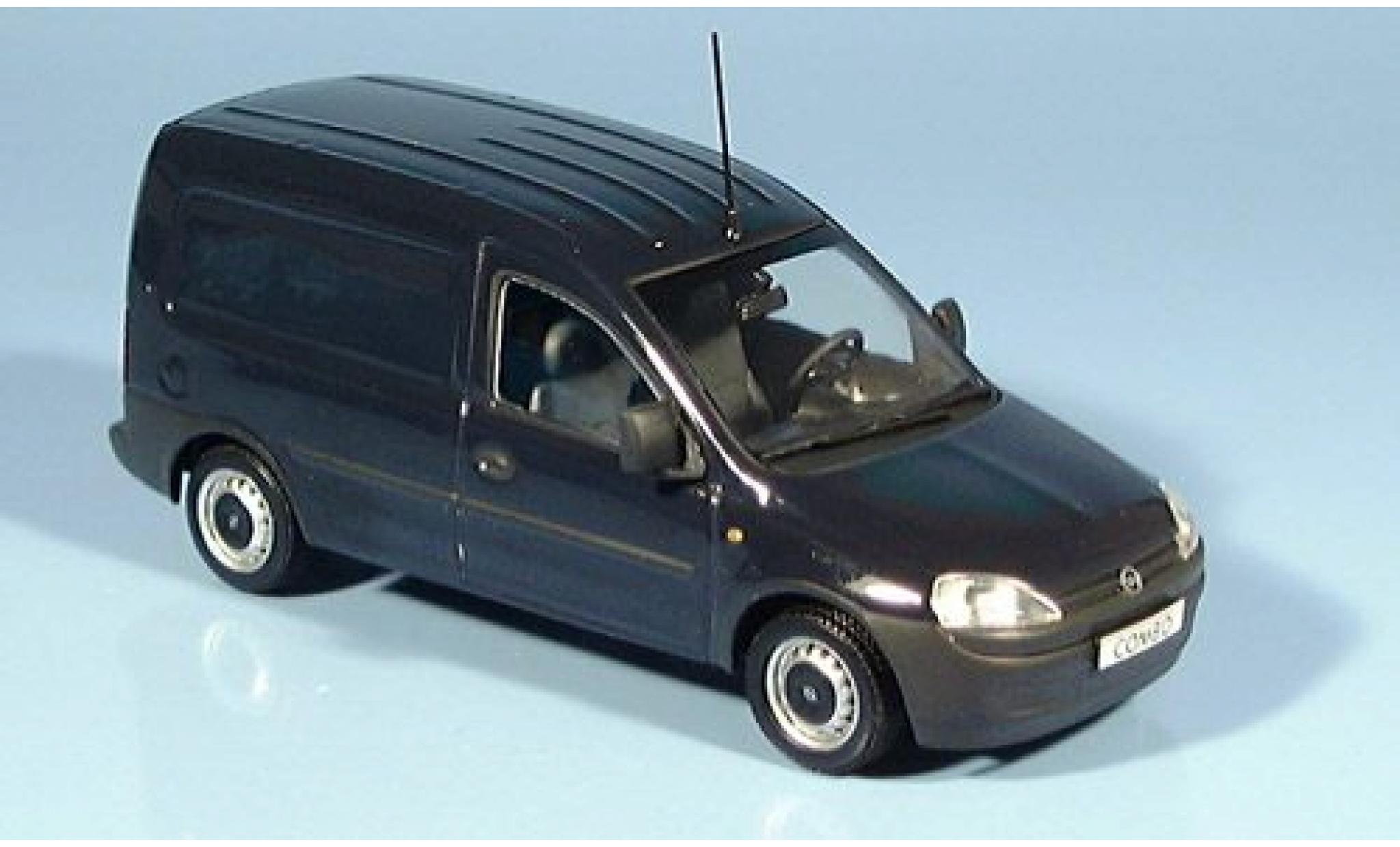 Opel Combo 1/43 Minichamps Van blu 2002 modellino in miniatura