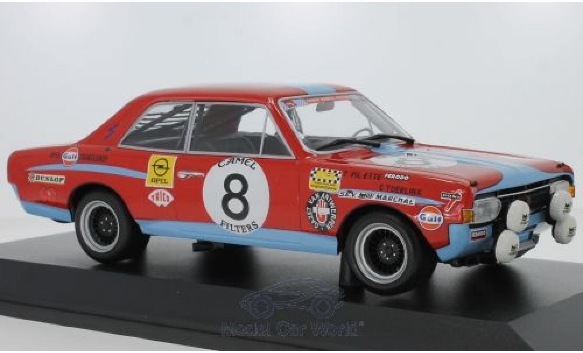 Opel Commodore 1/18 Minichamps A Steinmetz No.8 24h Spa 1972 C.Tuerlinx/T.Pilette modellino in miniatura