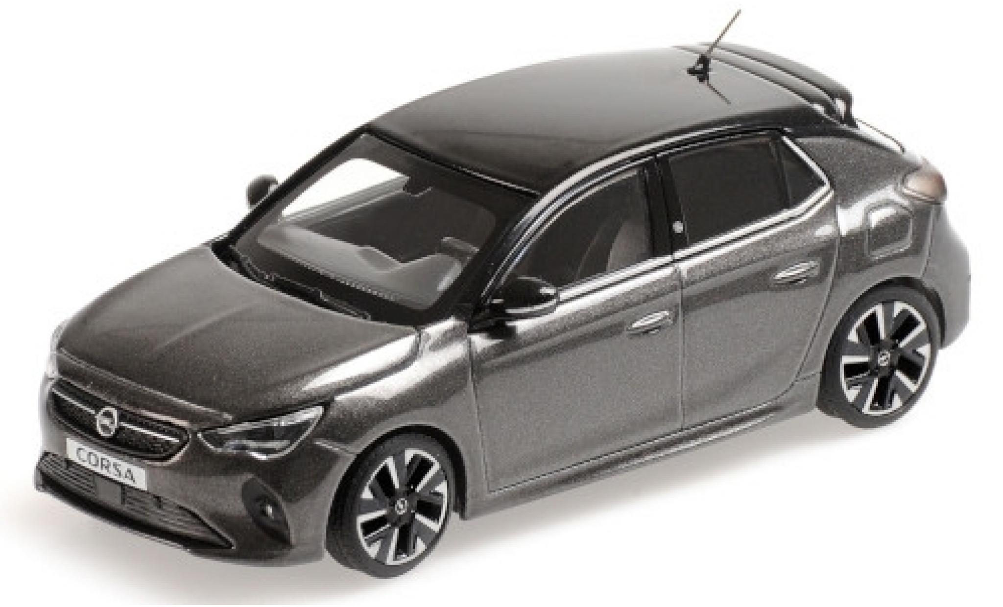 Opel Corsa 1/43 Minichamps E metallico grigio/nero 2019 modellino in miniatura