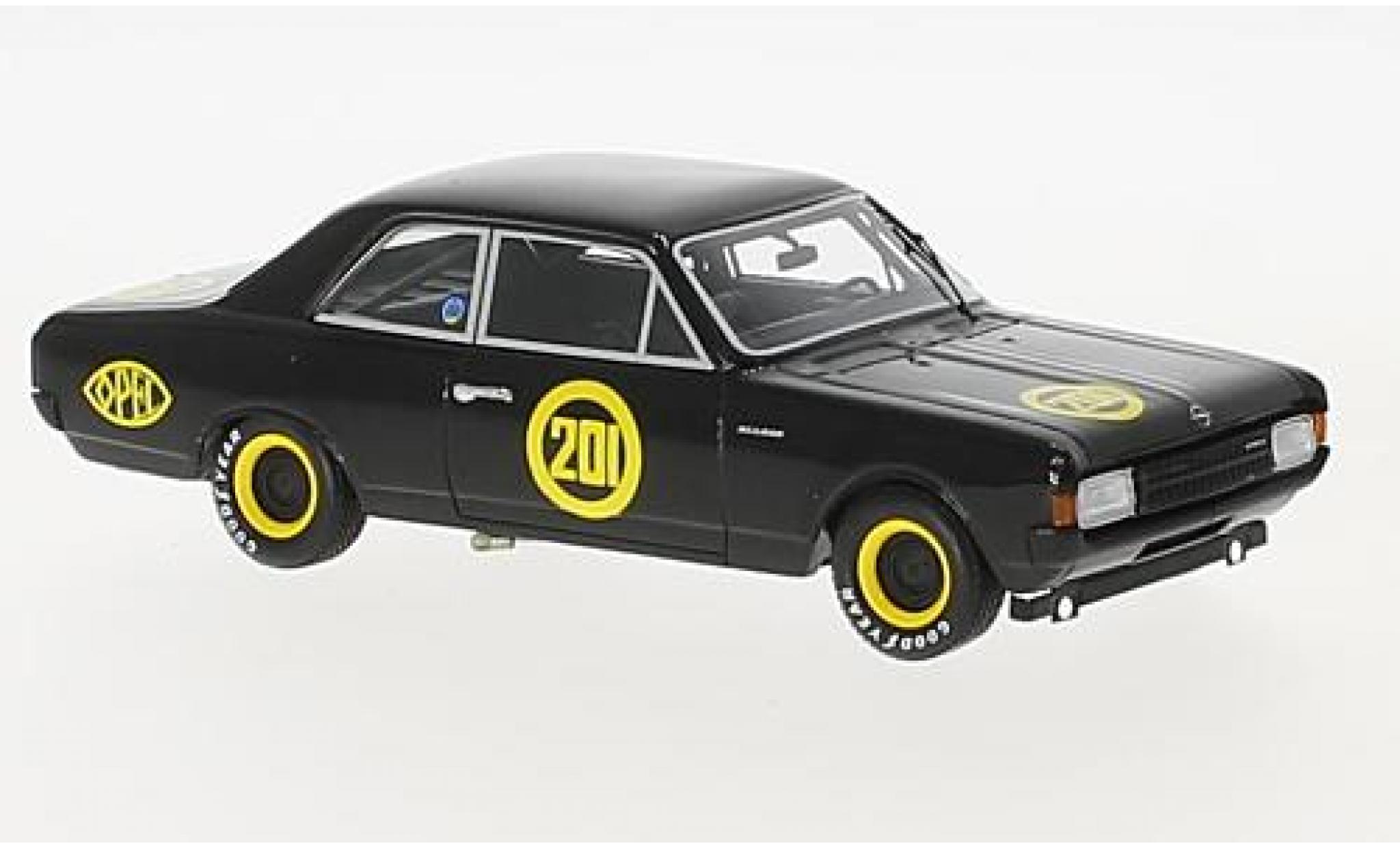 Opel Rekord 1/43 Minichamps 1900 No.201 Zolder 1968 Schwarze Witwe E.Bitter modellino in miniatura