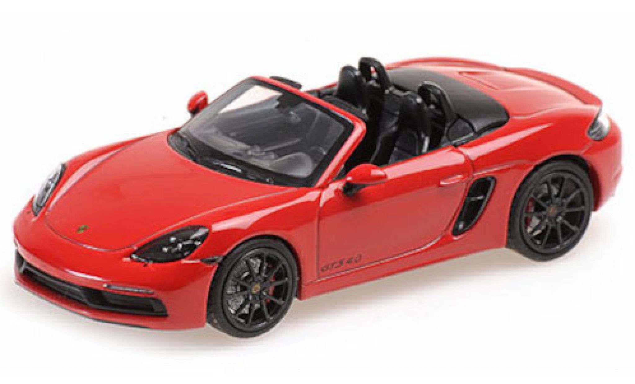 Porsche Boxster 1/43 Minichamps 718 GTS (982) rosso 2020 modellino in miniatura