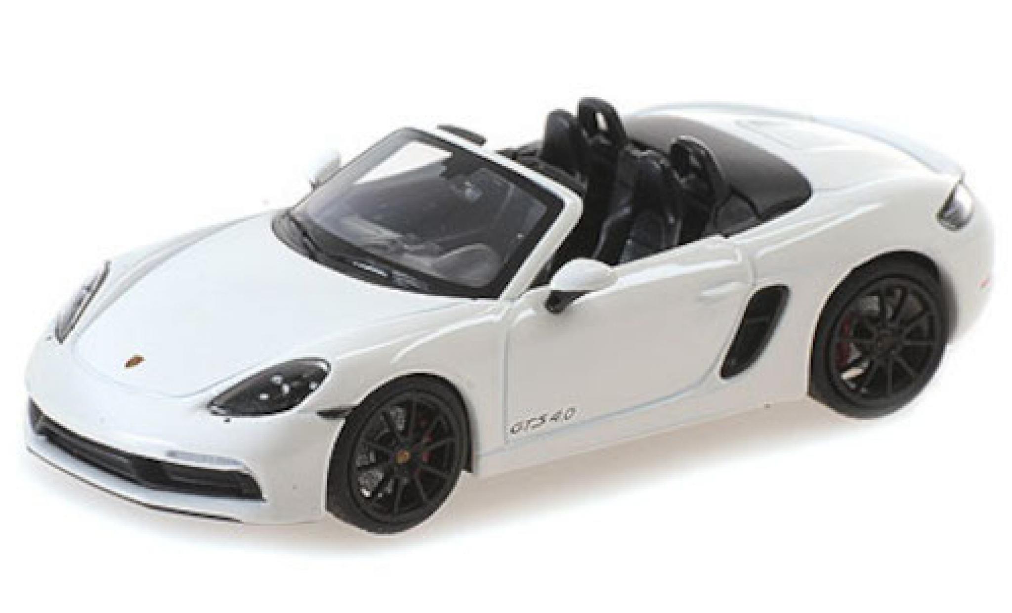 Porsche Boxster 1/43 Minichamps 718 GTS (982) bianco 2020 modellino in miniatura