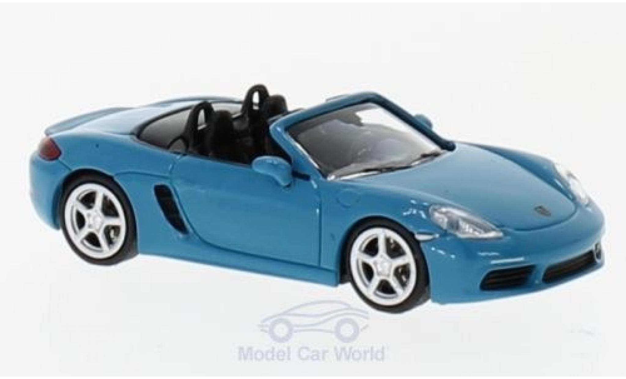 Porsche Boxster 1/87 Minichamps 718 türkis/blu 2016 modellino in miniatura