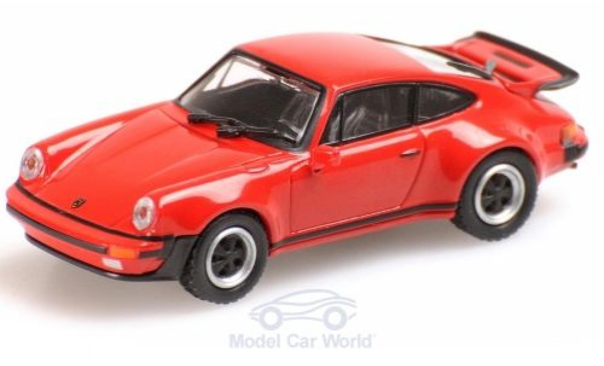 Porsche 930 Turbo 1/87 Minichamps 911 () Turbo rosso 1977 modellino in miniatura