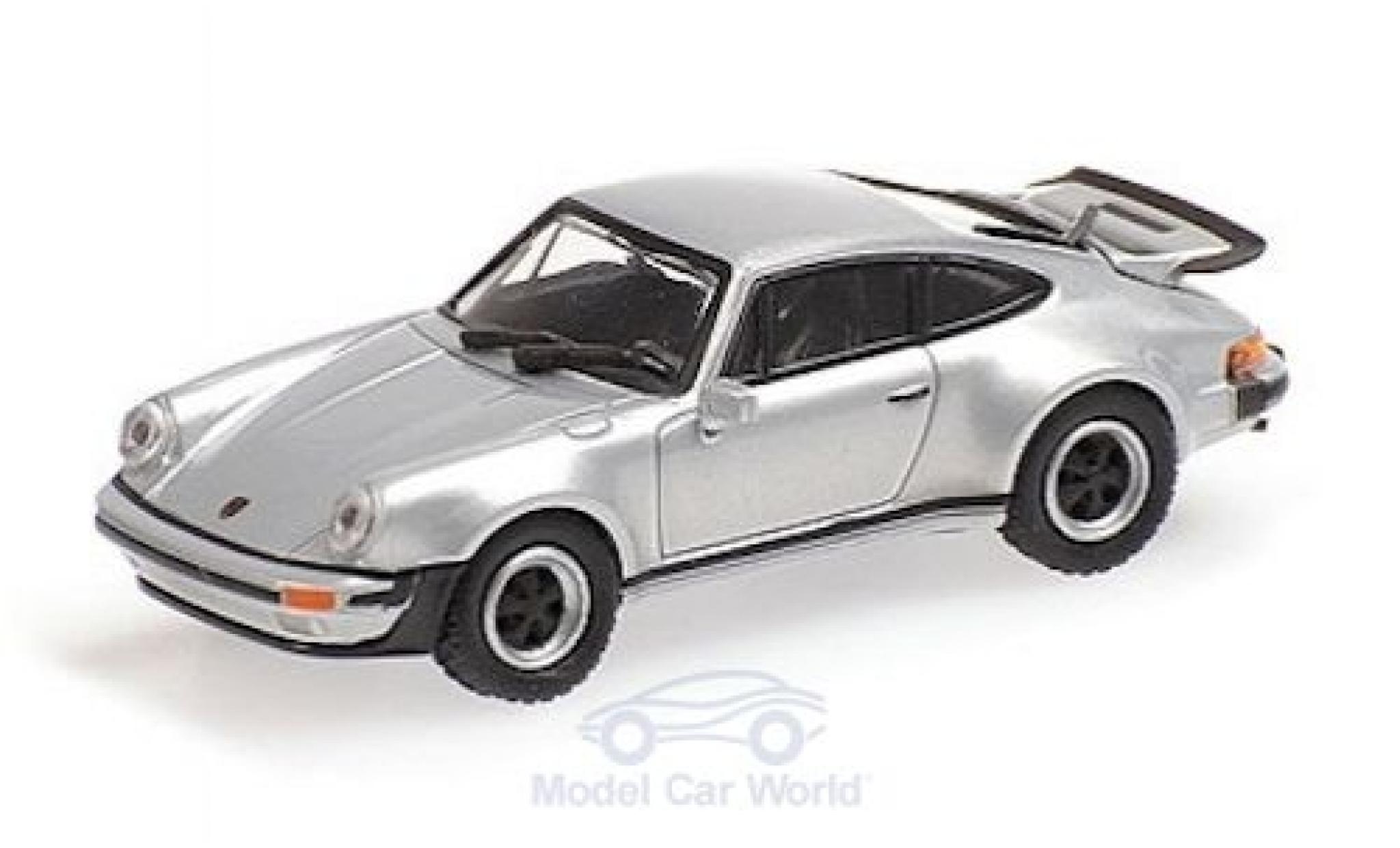 Porsche 930 Turbo 1/87 Minichamps 911 () Turbo grigio 1977 modellino in miniatura