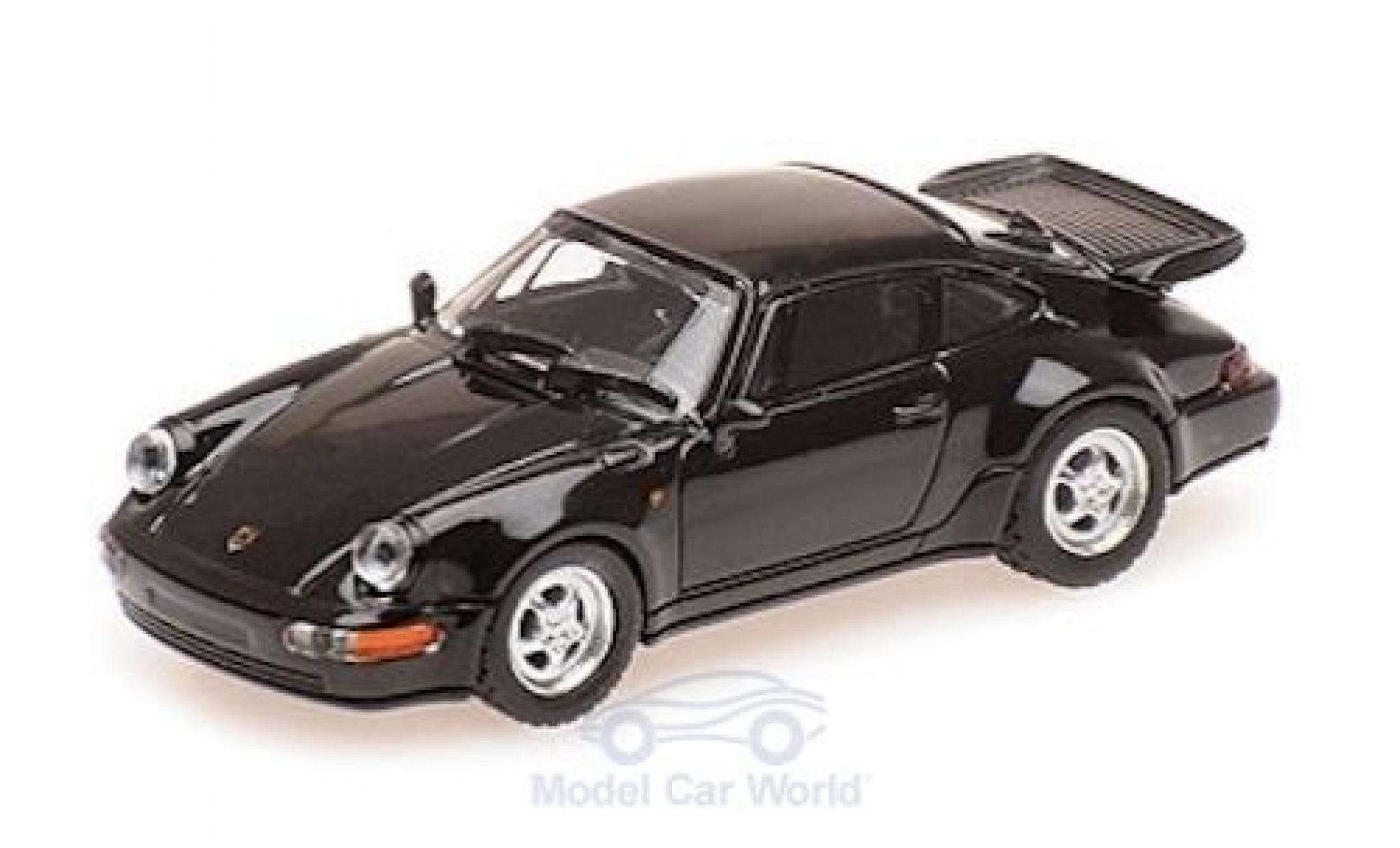 Porsche 964 Turbo 1/87 Minichamps 911 () Turbo nero 1990 modellino in miniatura