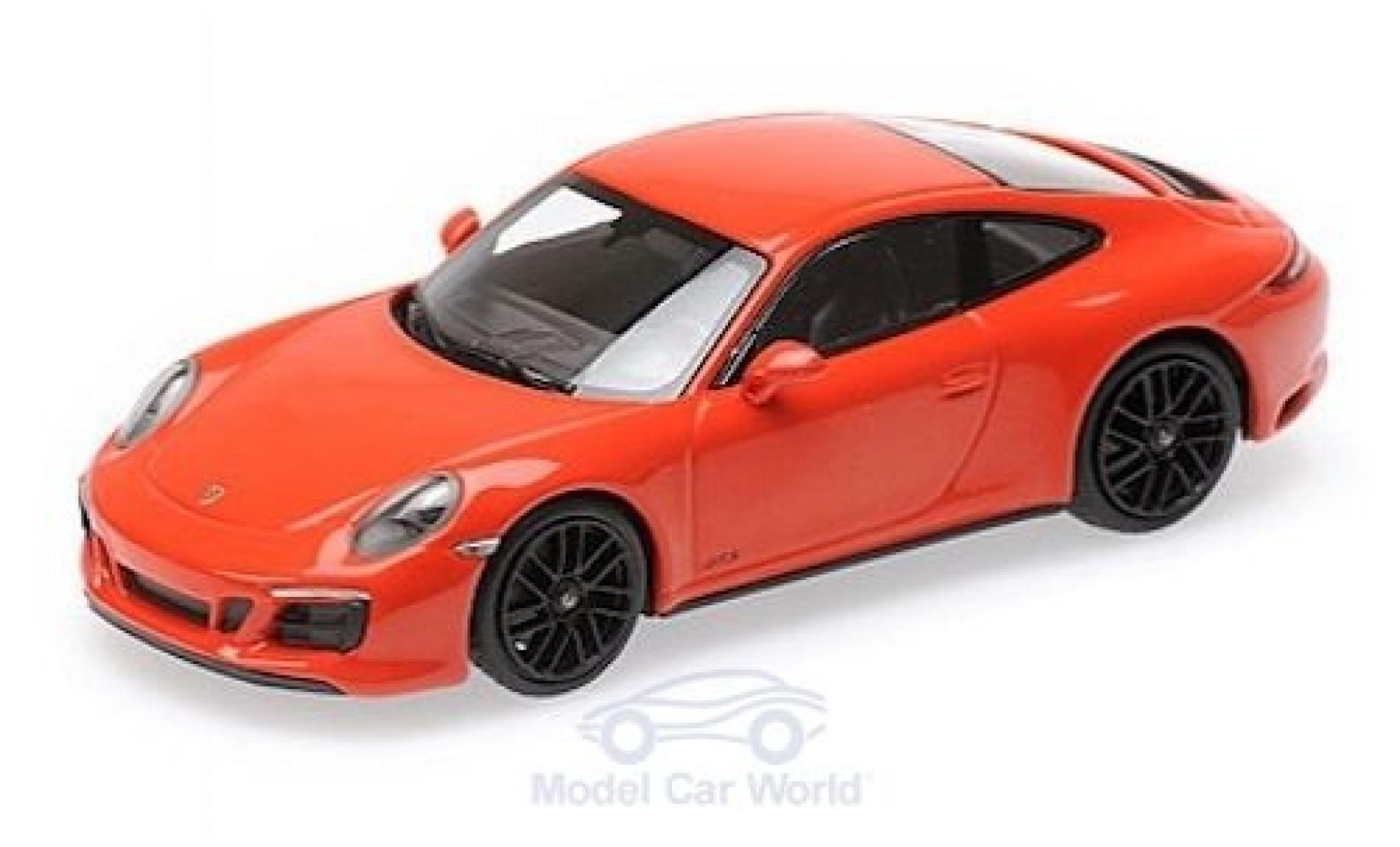 Porsche 991 GTS 1/43 Minichamps 911 (.2) Carrera 4 GTS orange 2017 modellino in miniatura