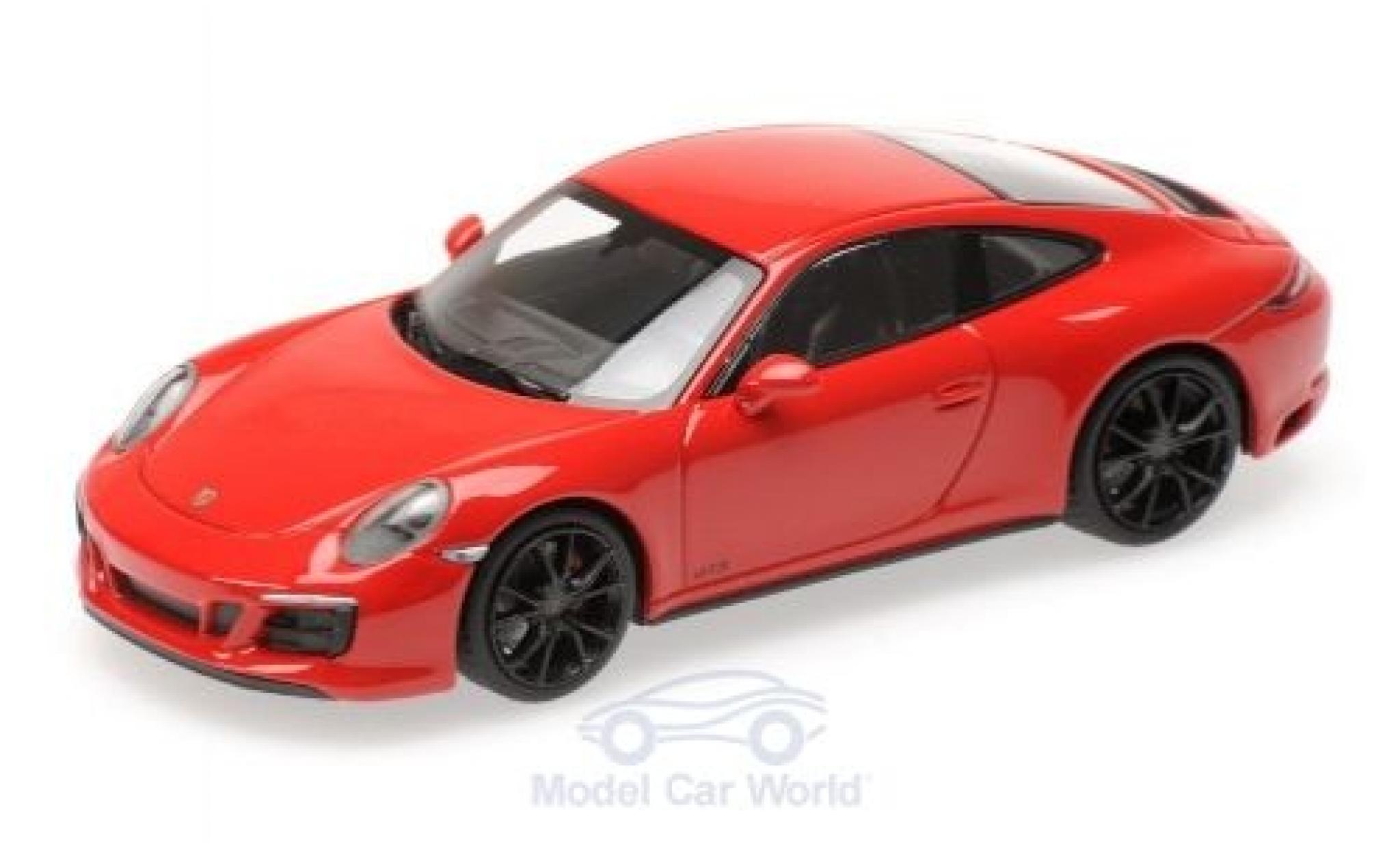 Porsche 991 GTS 1/43 Minichamps 911 (.2) Carrera 4 GTS rosso 2017 modellino in miniatura