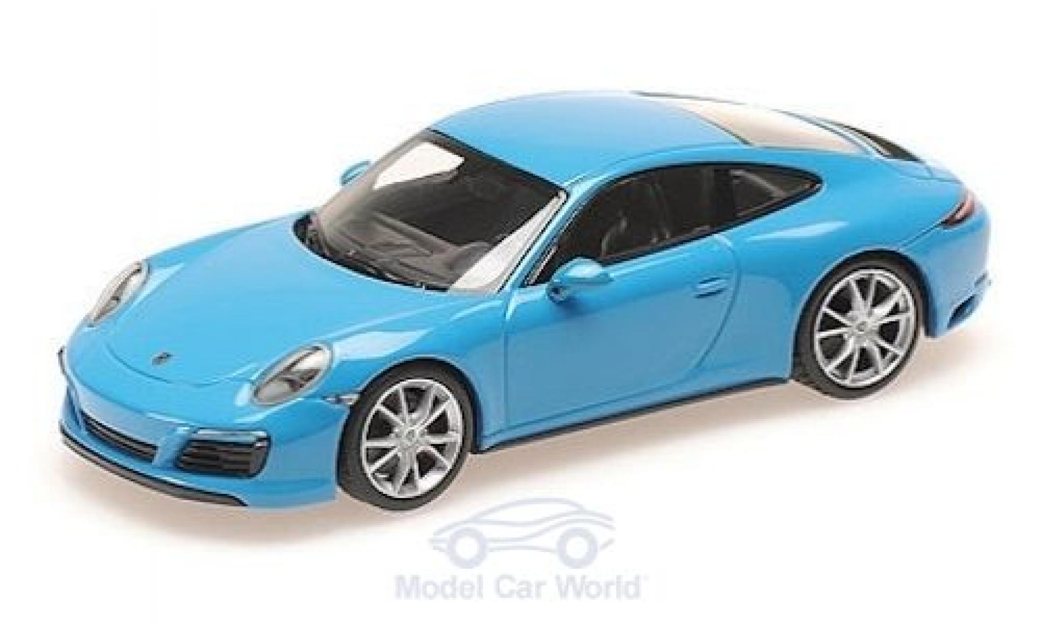 Porsche 991 4S 1/43 Minichamps 911 (.2) Carrera 4S blu 2016 modellino in miniatura