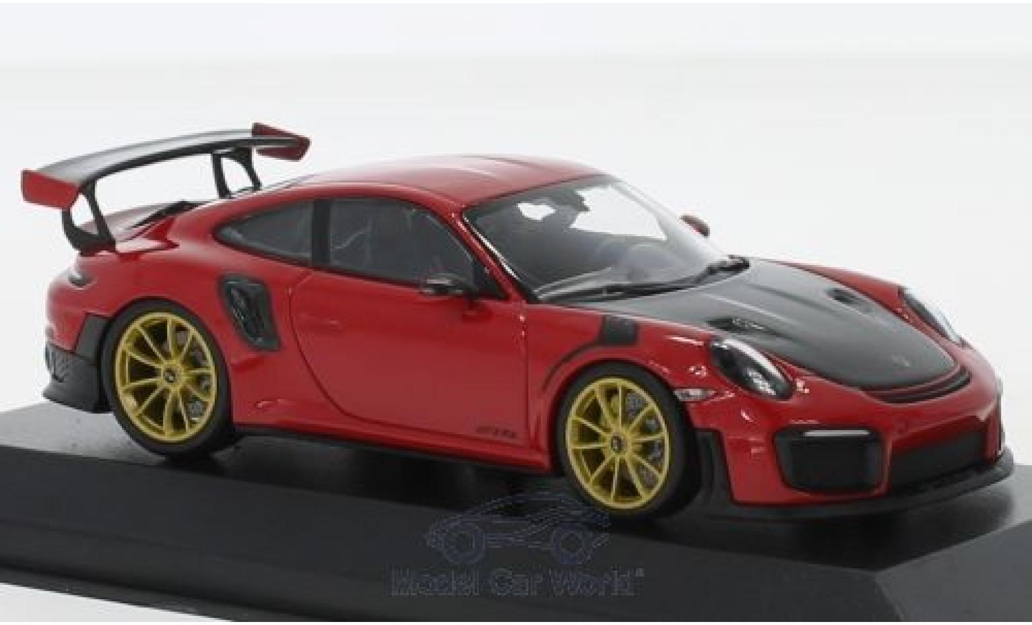 Porsche 991 GT2 RS 1/43 Minichamps 911 (.2) GT2RS rosso 2018 modellino in miniatura