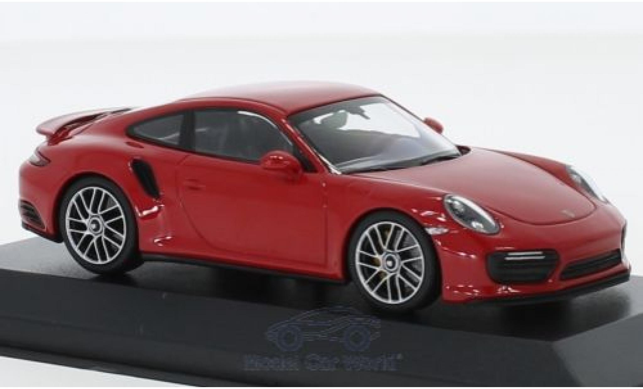 Porsche 991 Turbo S 1/43 Minichamps 911 (.2) Turbo S rosso 2017 modellino in miniatura