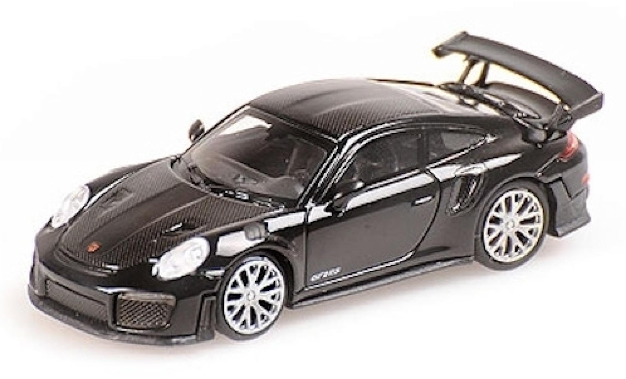 Porsche 991 GT2 RS 1/87 Minichamps 911 () GT2 RS nero 2018 mit Carbon-Streifen modellino in miniatura