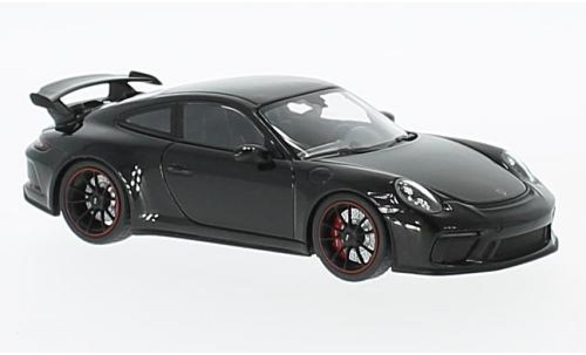 Porsche 991 GT3 1/18 Minichamps 911 () GT3 metallico nero 2017 modellino in miniatura