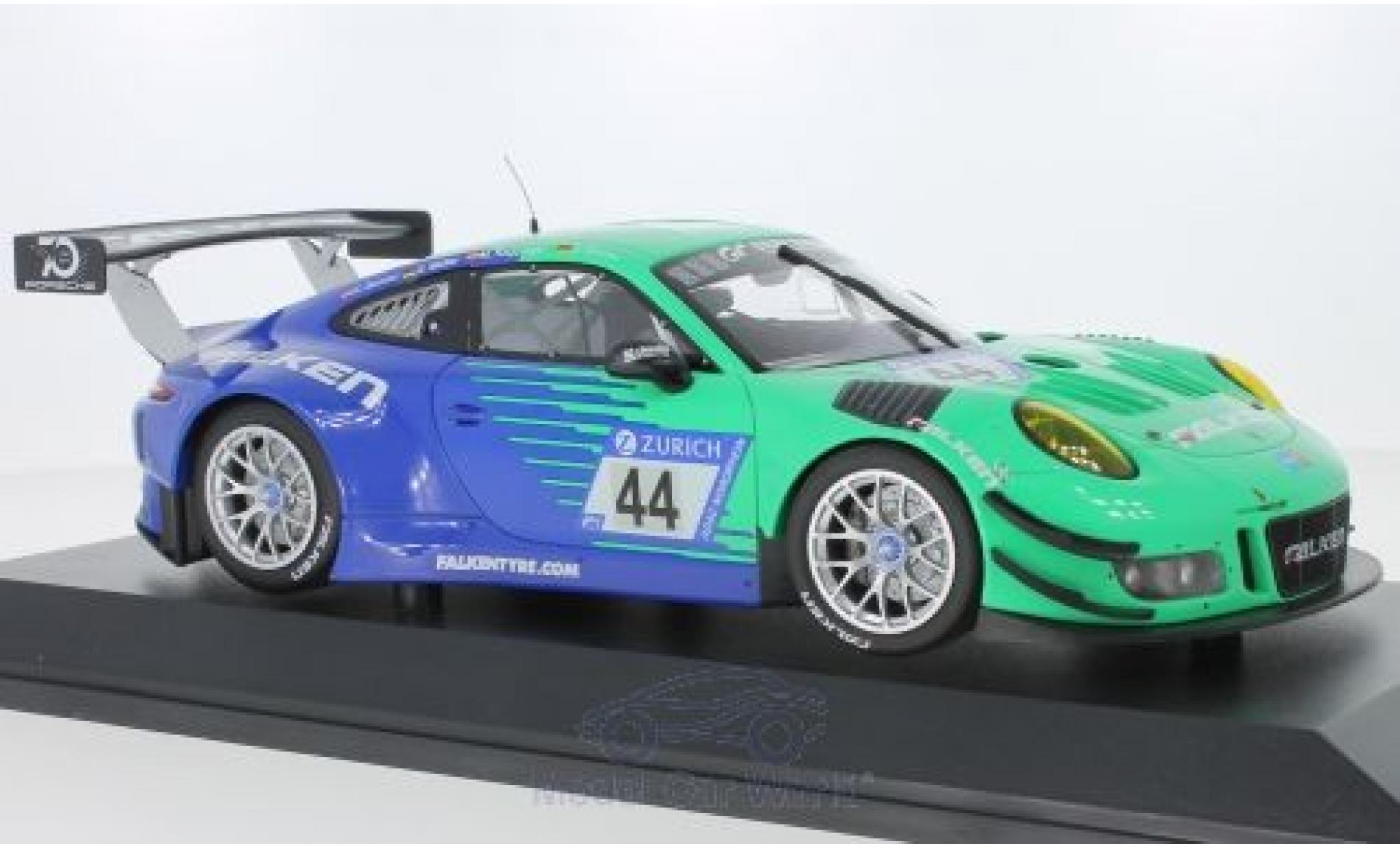 Porsche 991 GT3 R 1/18 Minichamps 911 () GT3 R No.44 Falken Motorsports Falken 24h Nürburgring 2018 K.Bachler/S.Müller/M.Ragginger/D.Werner modellino in miniatura