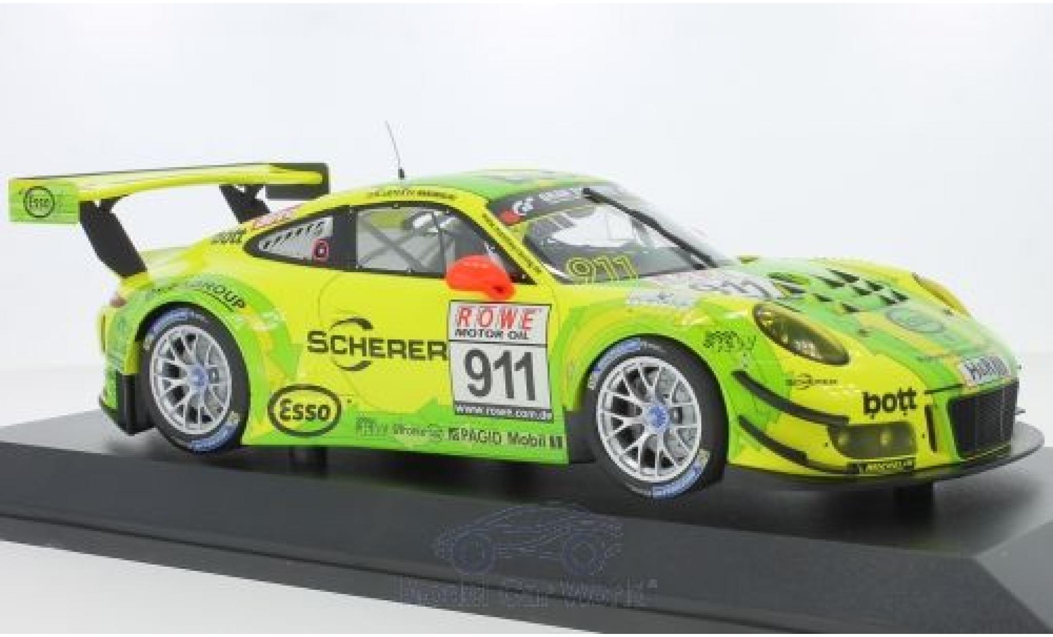 Porsche 991 GT3 R 1/18 Minichamps 911 () GT3 R No.911 Manthey Racing VLN DMV 4h 2017 F.Makowiecki/R.Lietz modellino in miniatura