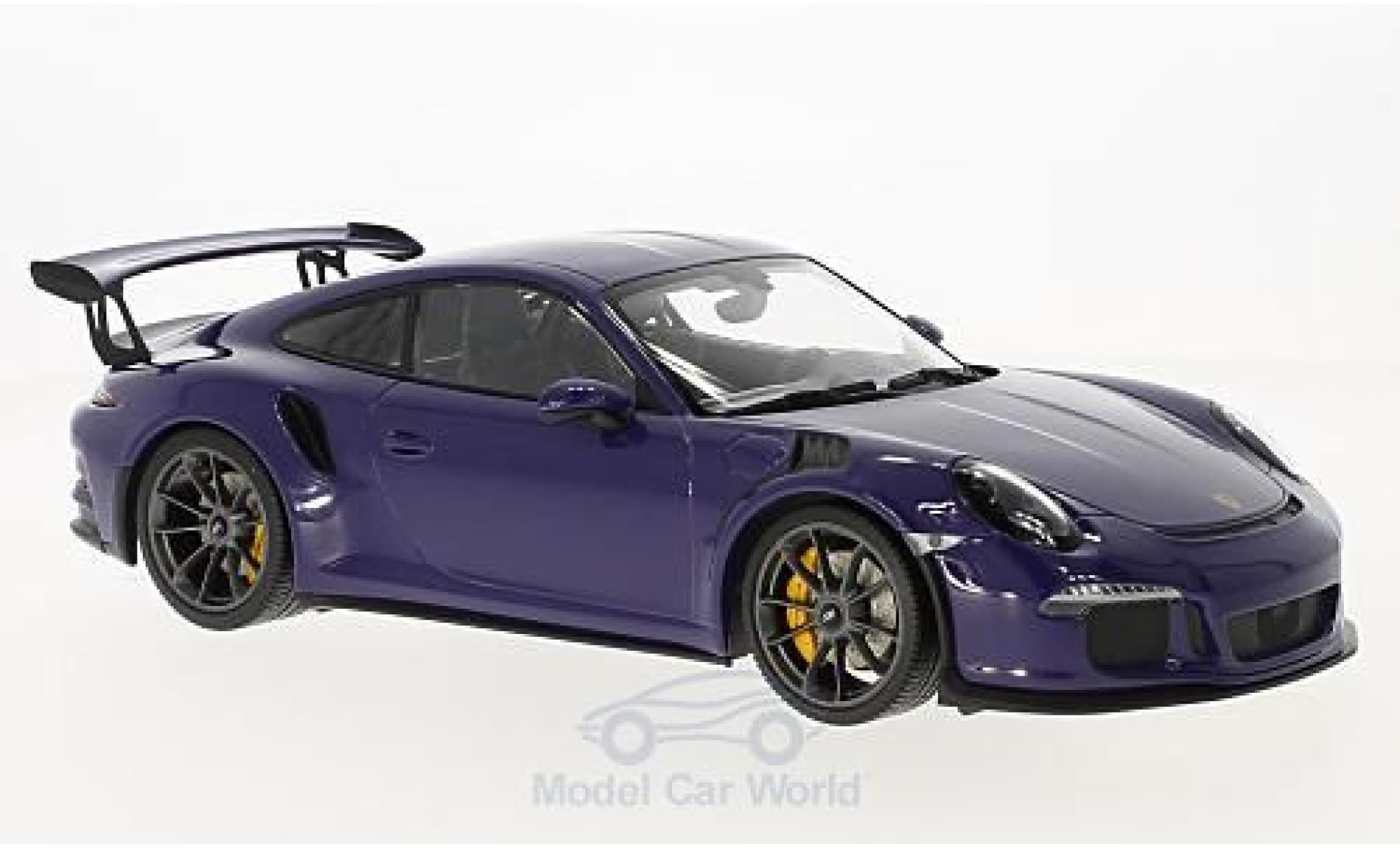 Porsche 991 GT3 RS 1/18 Minichamps 911 () GT3 RS porpora 2015 modellino in miniatura