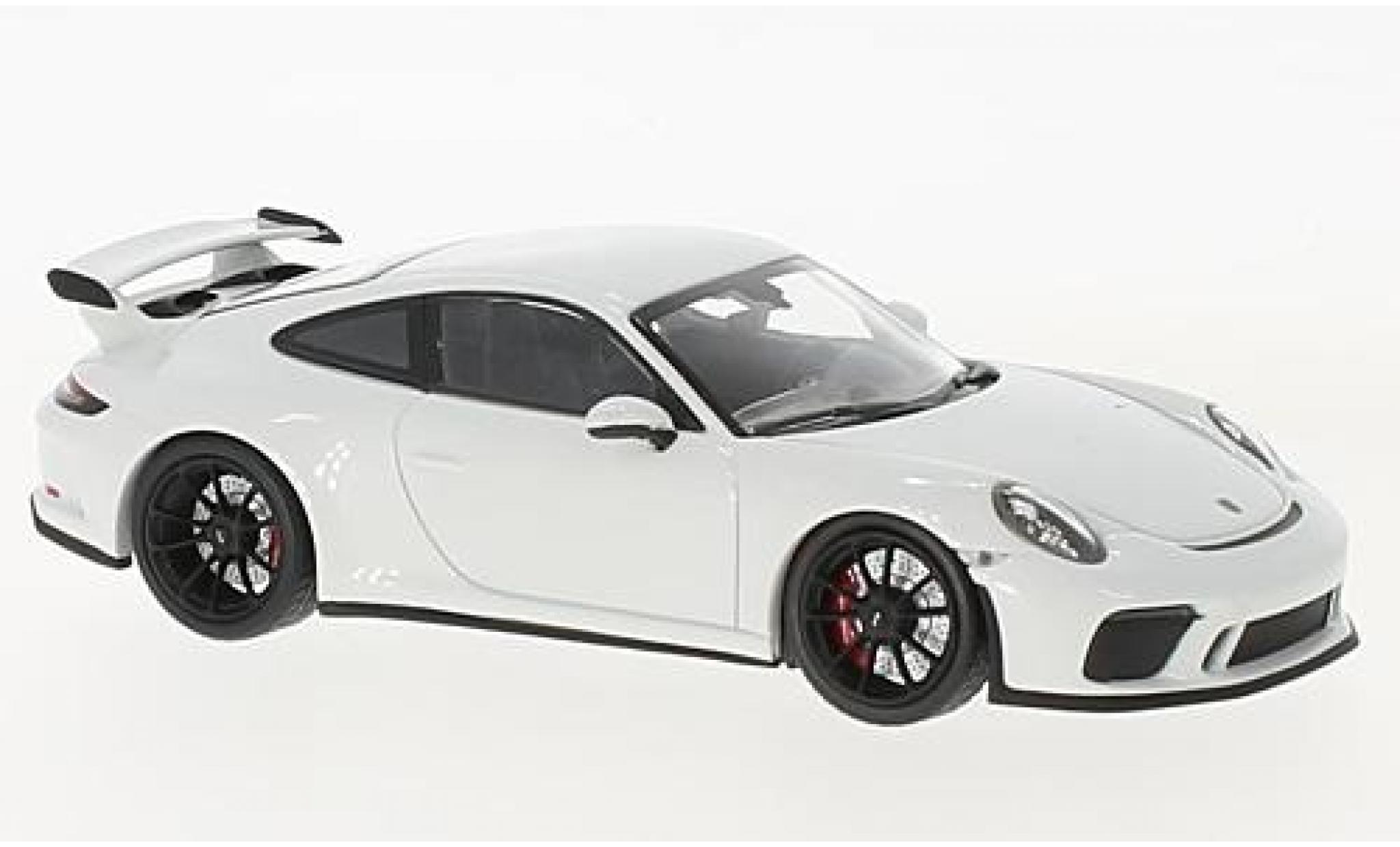 Porsche 991 GT3 1/43 Minichamps 911 () GT3 bianco 2017 modellino in miniatura