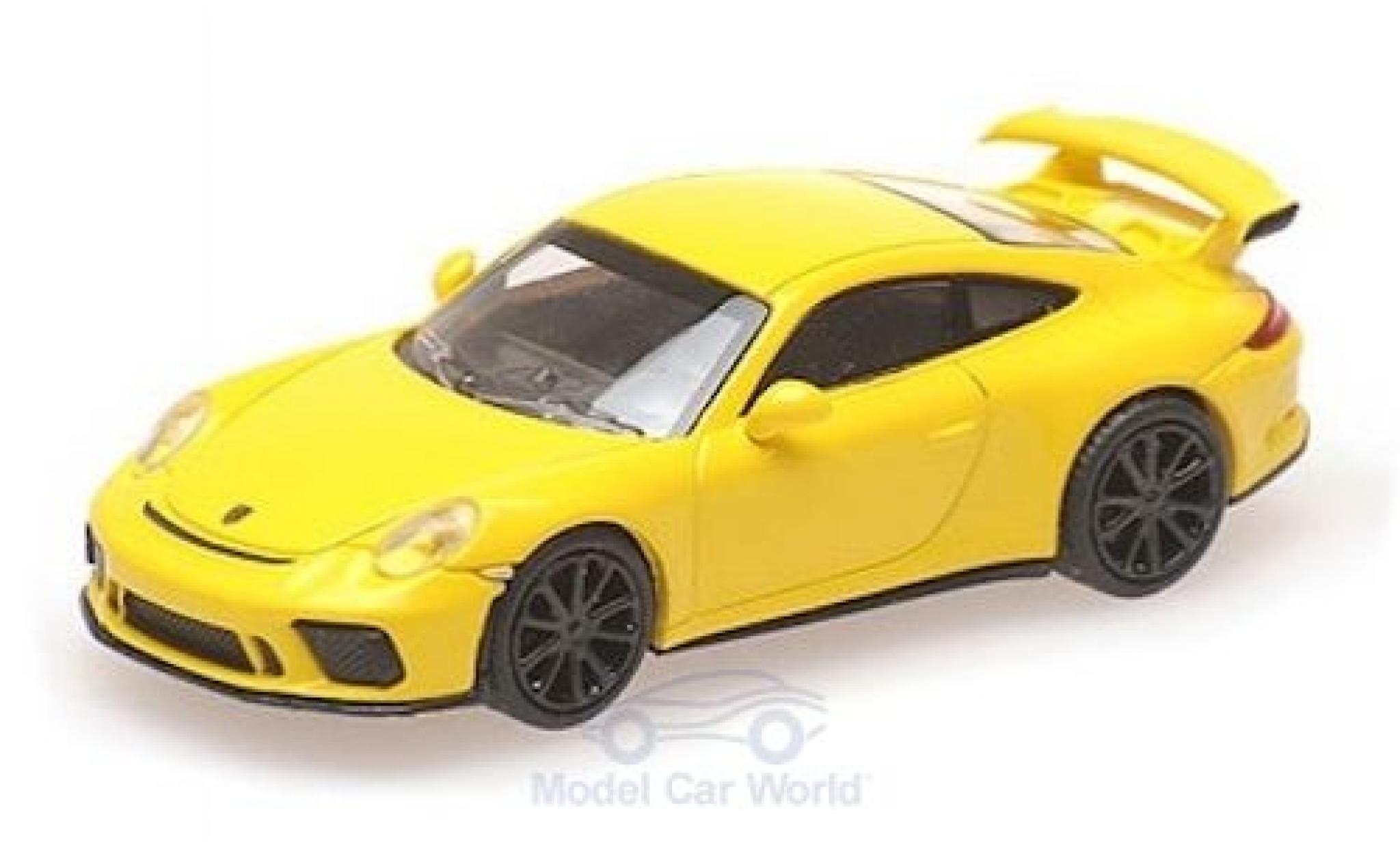 Porsche 991 GT3 1/87 Minichamps 911 ( II) GT3 giallo 2017 modellino in miniatura