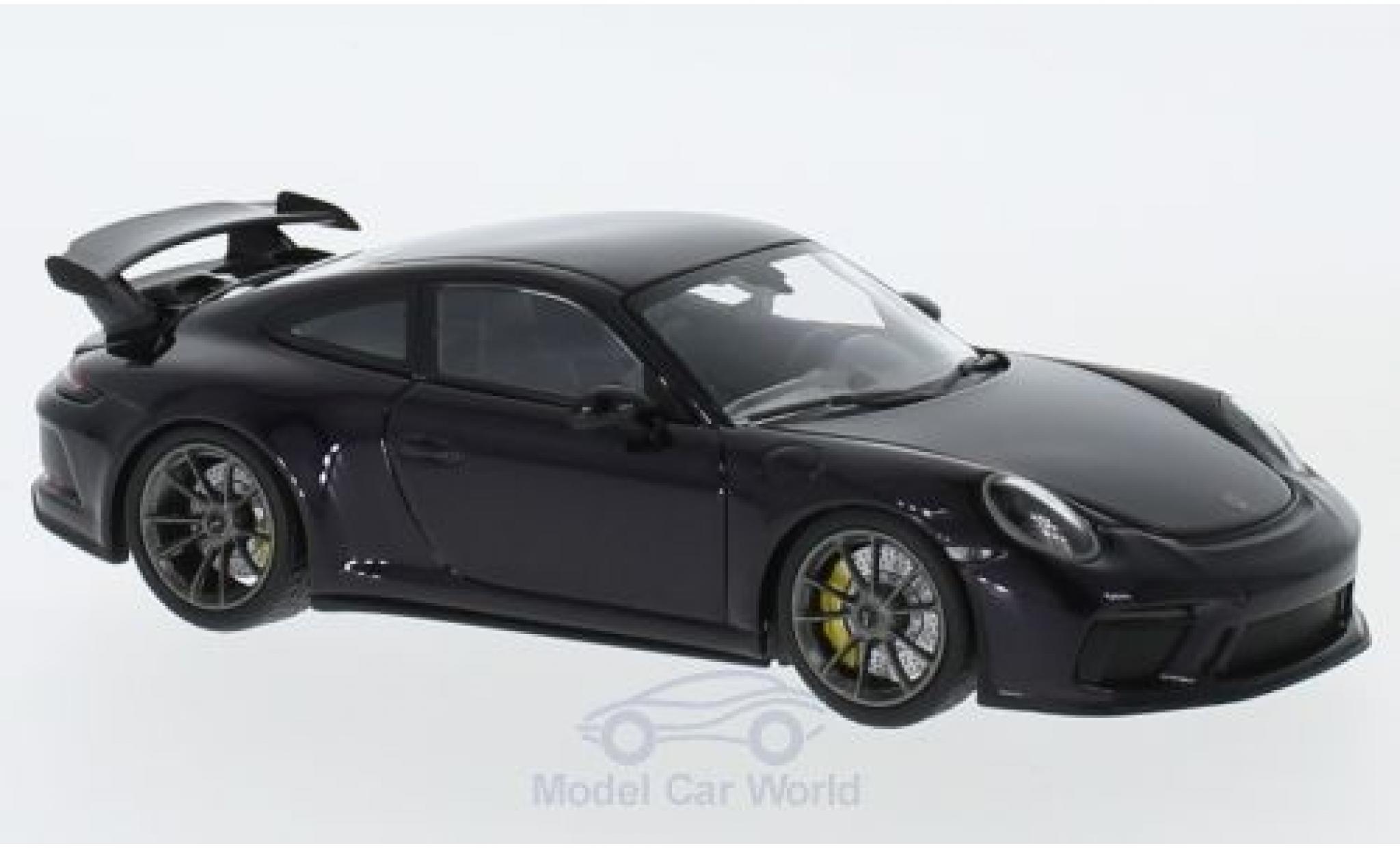 Porsche 991 GT3 1/43 Minichamps 911 ( II) GT3 metallico porpora 2017 modellino in miniatura