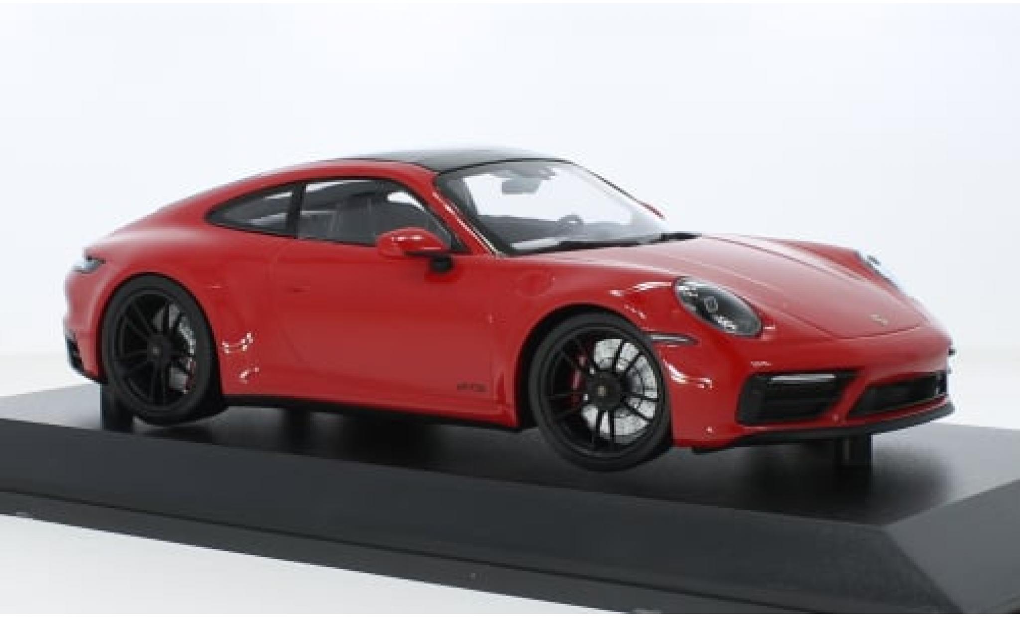 Porsche 992 GTS 1/18 Minichamps 911  Carrera 4 rot 2020 1:18 modellino in miniatura
