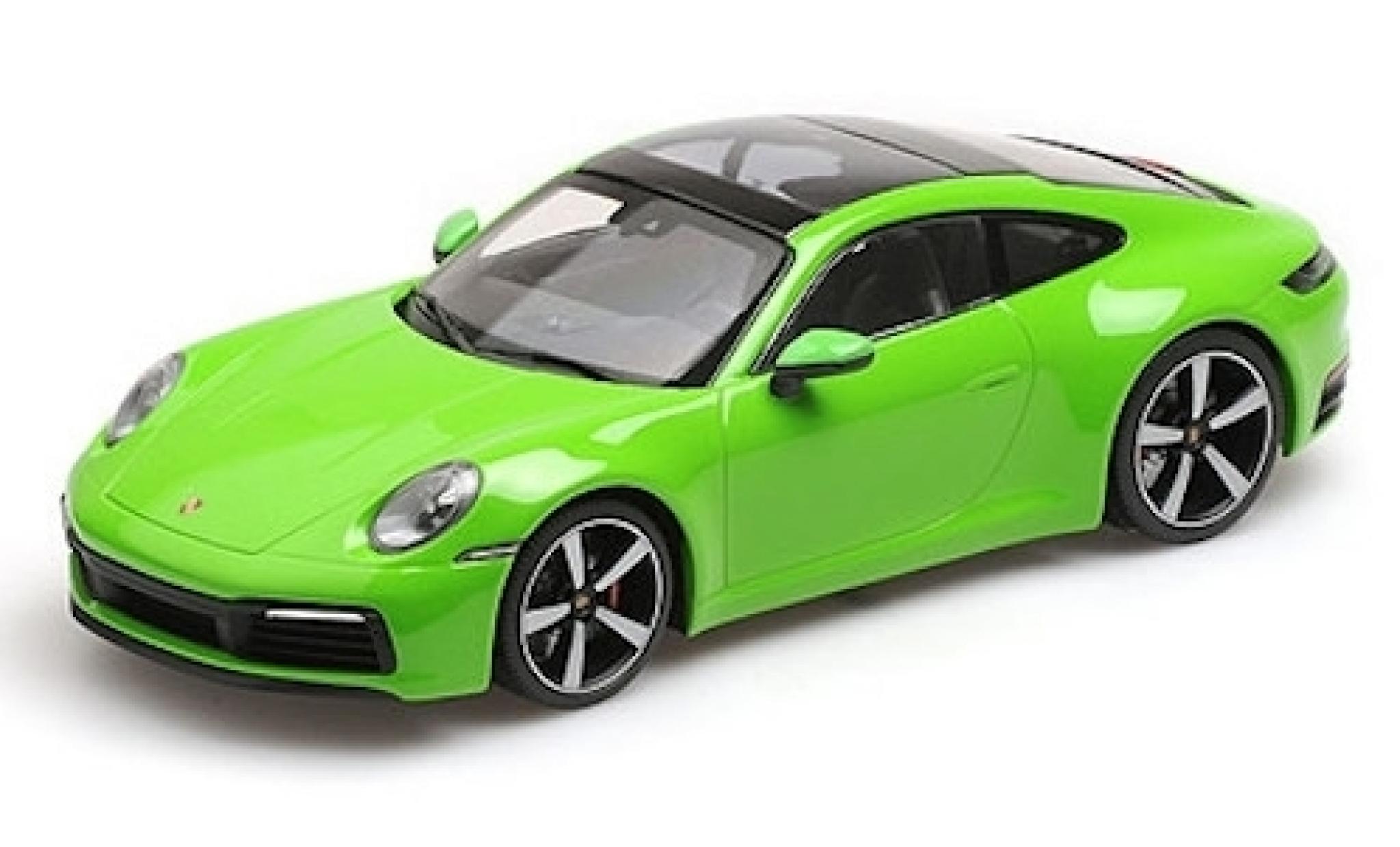 Porsche 992 4S 1/43 Minichamps 911 () Carrera 4S verde 2019 modellino in miniatura