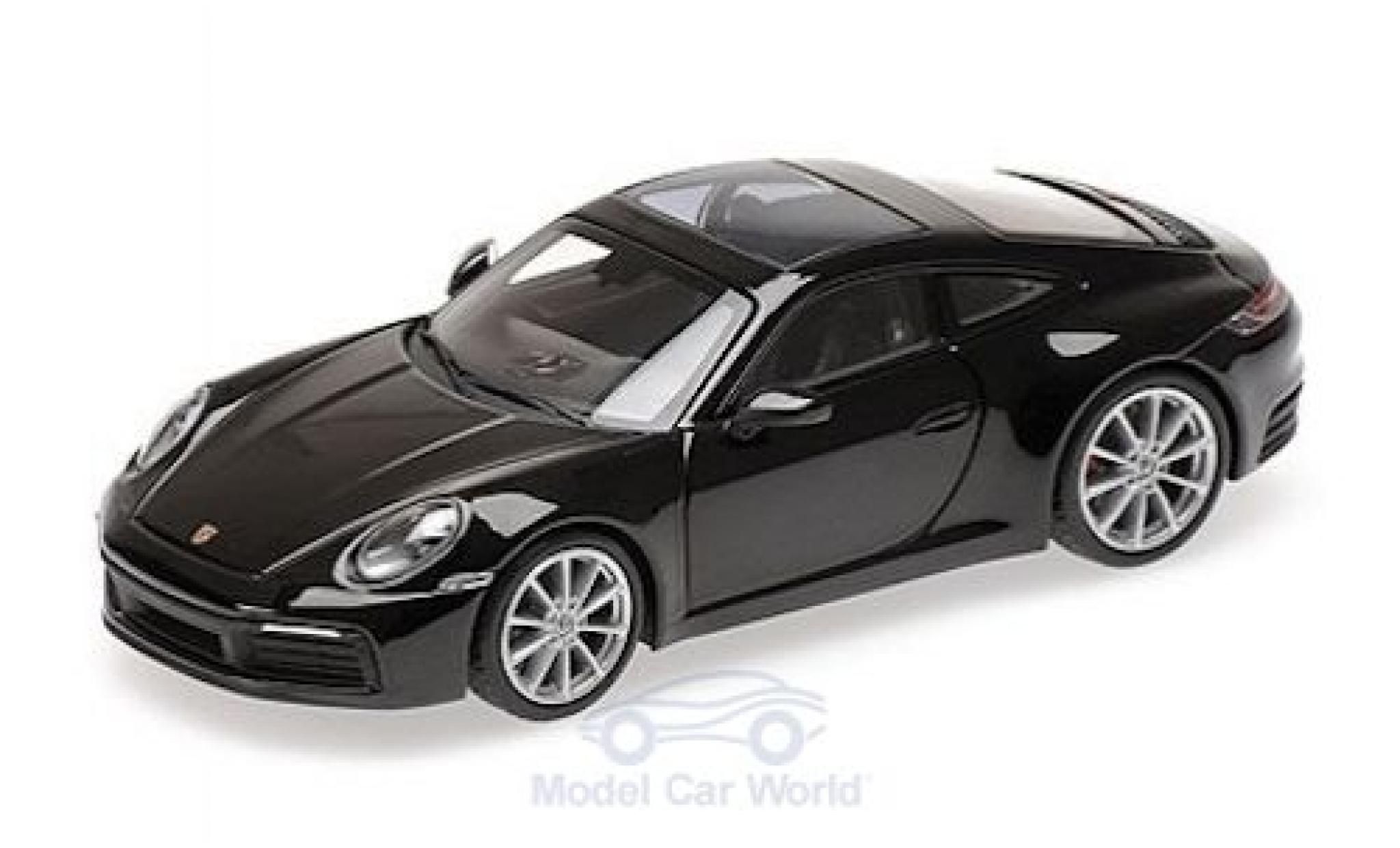Porsche 992 4S 1/43 Minichamps 911 () Carrera 4S metallico nero 2019 modellino in miniatura