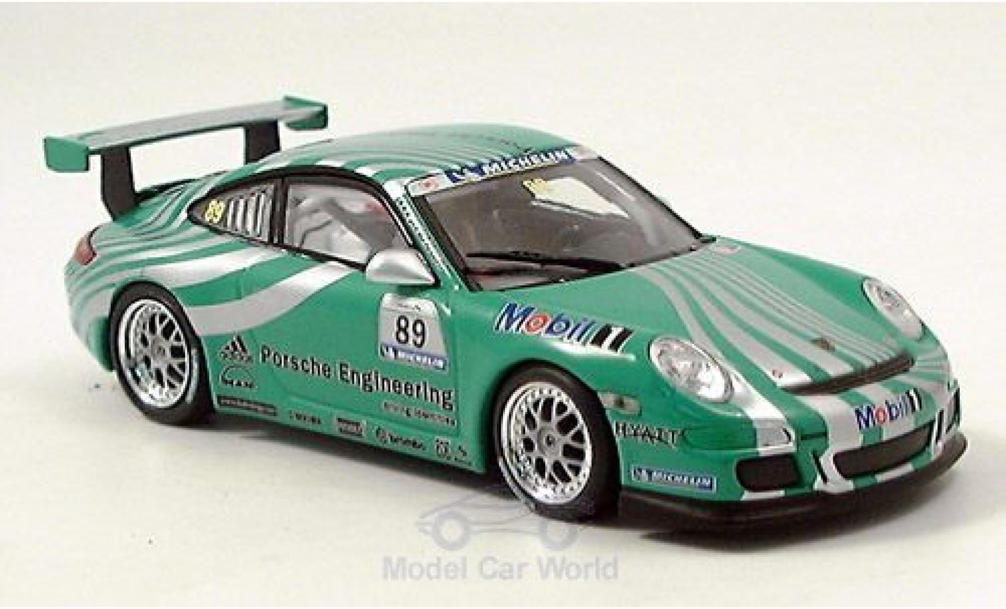 Porsche 997 GT3 1/43 Minichamps 911 () GT3 verde No.89 RAC modellino in miniatura
