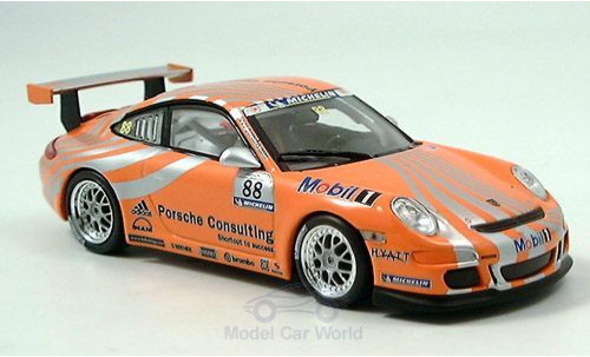 Porsche 997 GT3 1/43 Minichamps 911 () GT3 Racing orange No.8 modellino in miniatura