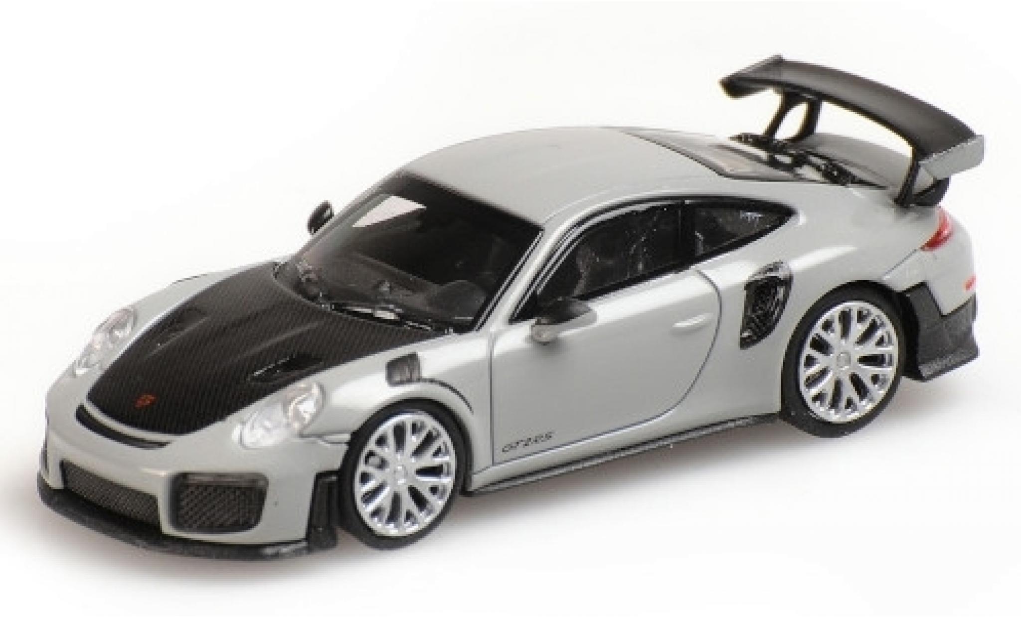 Porsche 991 GT2 RS 1/87 Minichamps 911 GT2 RS grigio 2018 avec Carbon-Capot modellino in miniatura