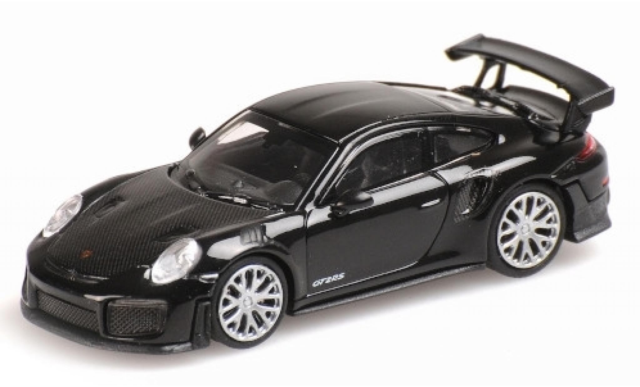 Porsche 991 GT2 RS 1/87 Minichamps 911 GT2 RS nero 2018 avec Carbon-Capot modellino in miniatura