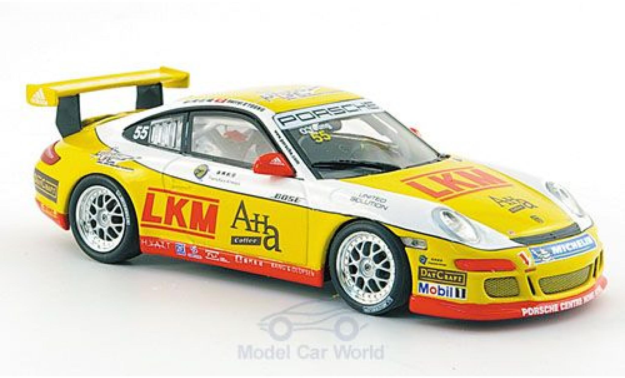 Porsche 997 GT3 CUP 1/43 Minichamps 911 GT3 Cup No.55 Asian Carrera Cup Macau 2007 O Young modellino in miniatura