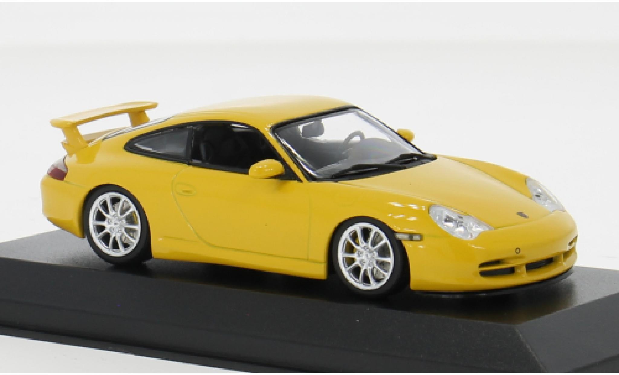 Porsche 996 GT3 1/43 Minichamps 911 gelb 2003 1:43 modellino in miniatura