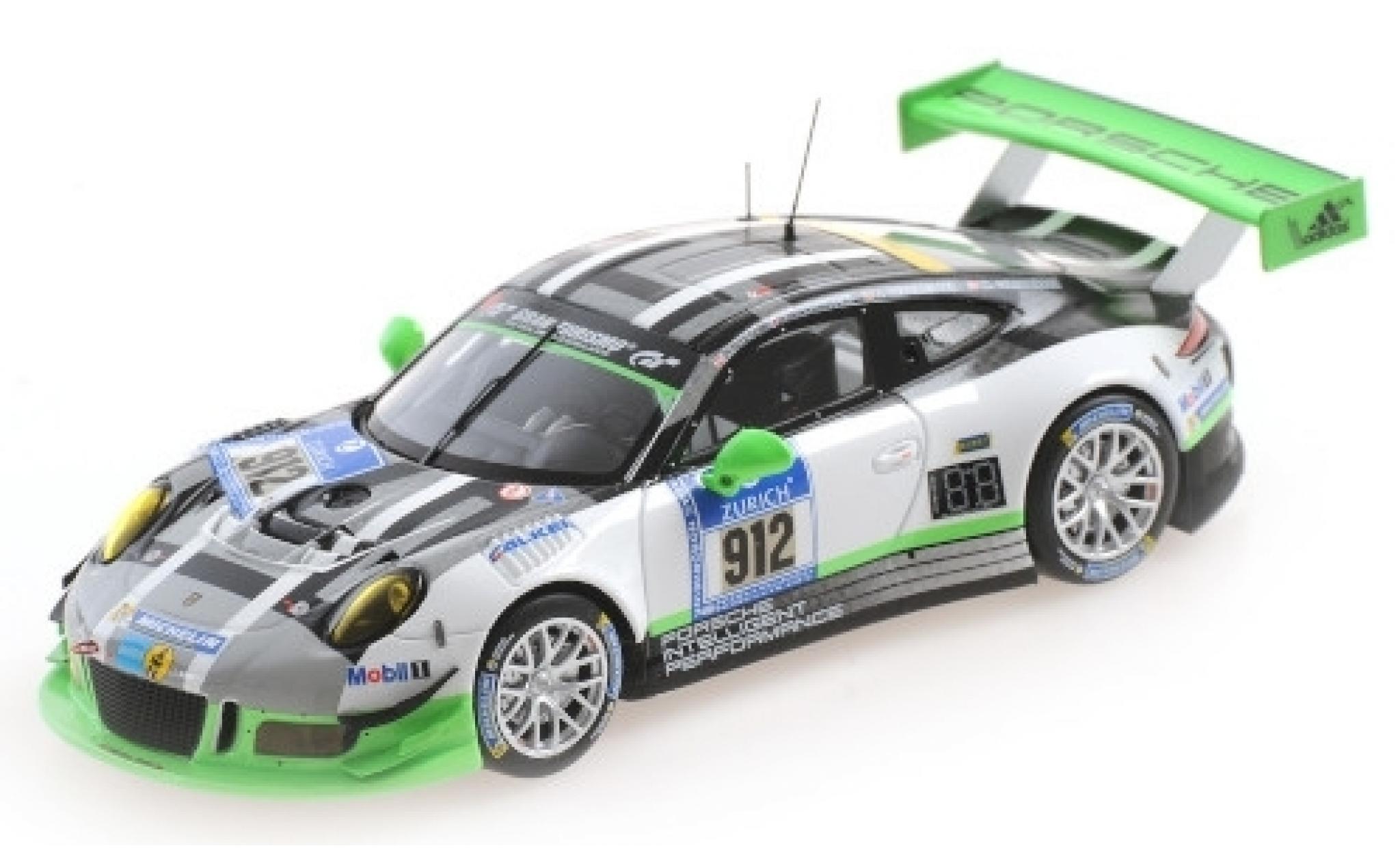 Porsche 991 GT3 R 1/43 Minichamps 911 GT3 R () No.12 24h Nürburgring 2016 R.Lietz/J.Bergmeister/M.Christensen/F.Makowiecki modellino in miniatura