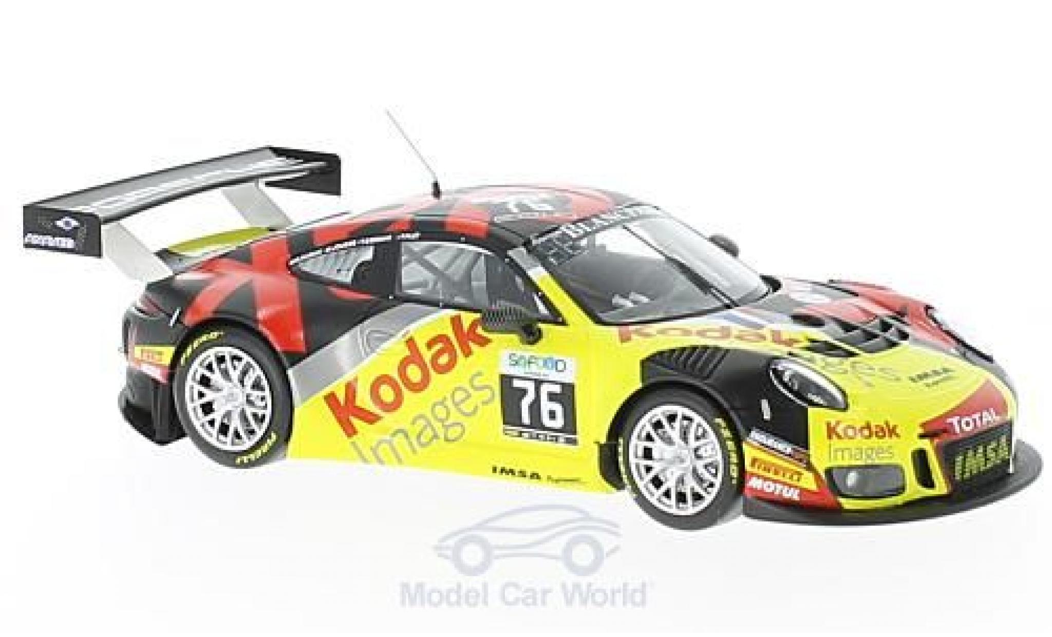 Porsche 991 GT3 R 1/43 Minichamps 911 GT3-R () No.76 Team Imsa Performance Kodak 24h Spa 2016 P.Pilet/R.Narac/M.Jousse/T.Cornac modellino in miniatura