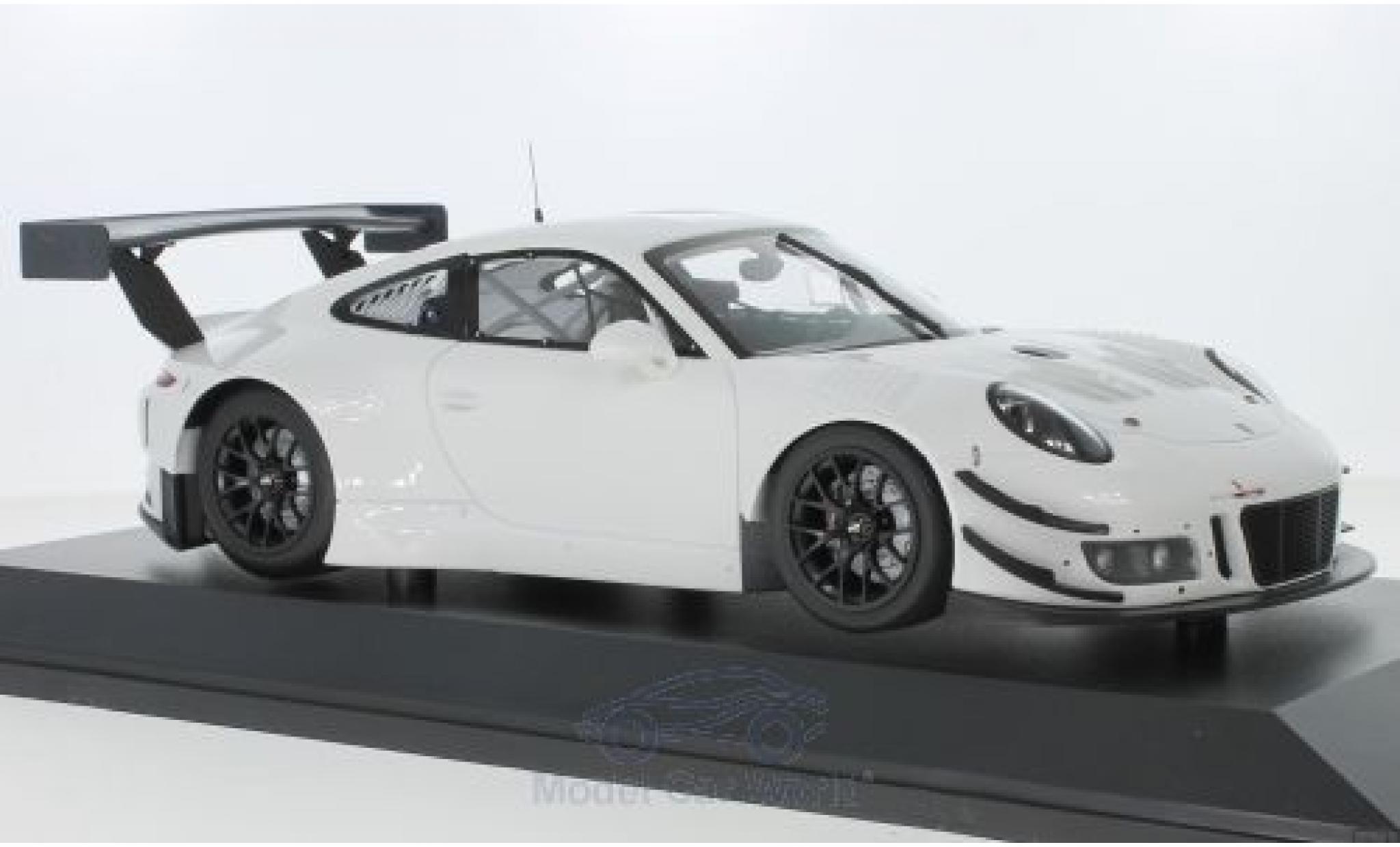 Porsche 991 GT3 R 1/18 Minichamps 911 GT3 R bianco 2018 Plainbody Version modellino in miniatura