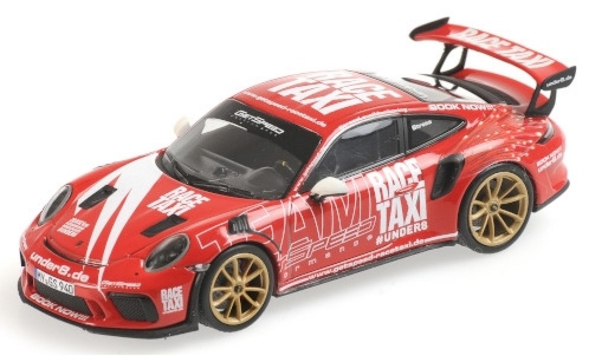 Porsche 992 GT3 R 1/43 Minichamps 911 GT3 RS (991.2) GetSpeed Performance Race Taxi Nürburgring 2019 modellino in miniatura