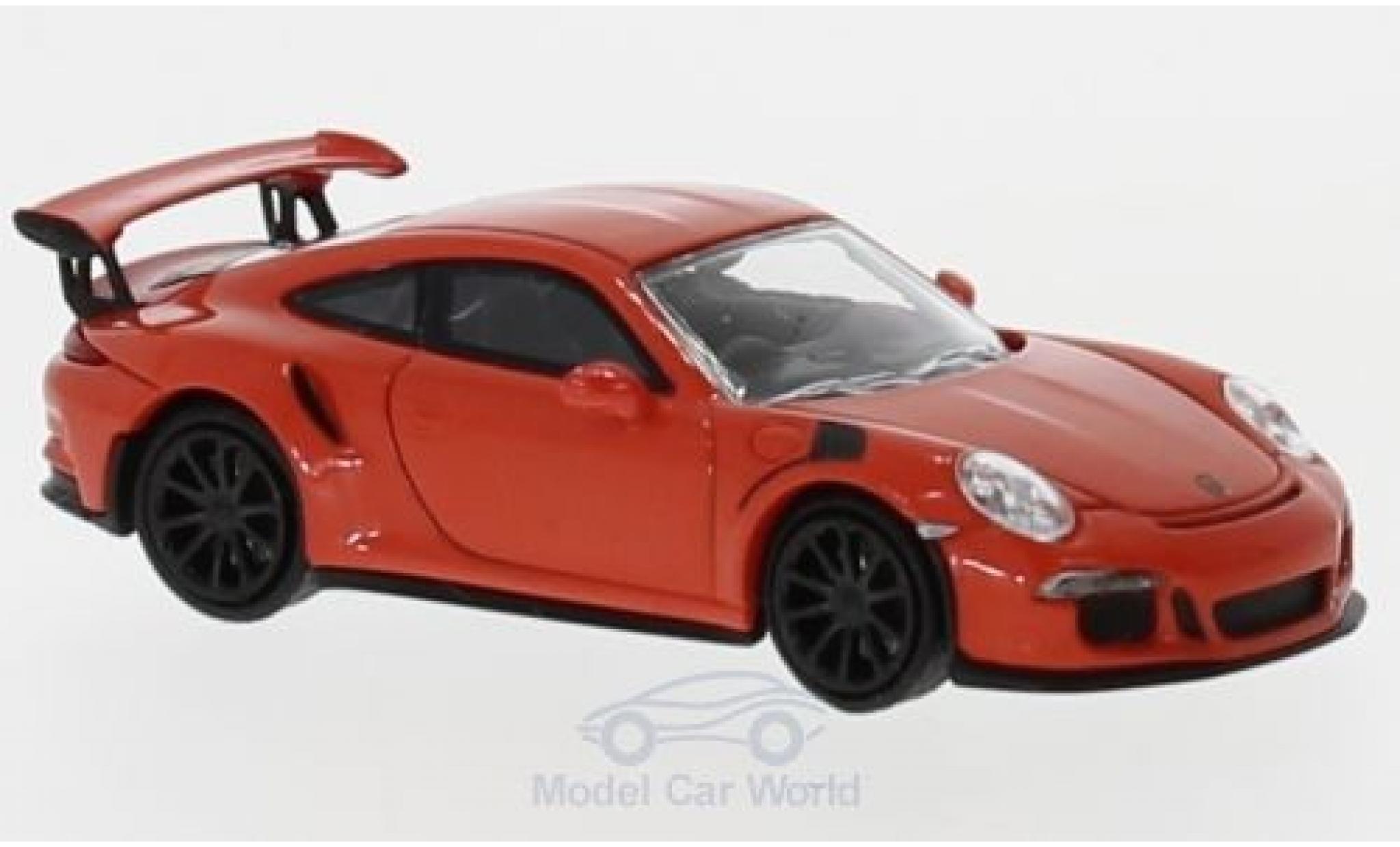 Porsche 991 GT3 RS 1/87 Minichamps 911 GT3 RS orange 2015 modellino in miniatura
